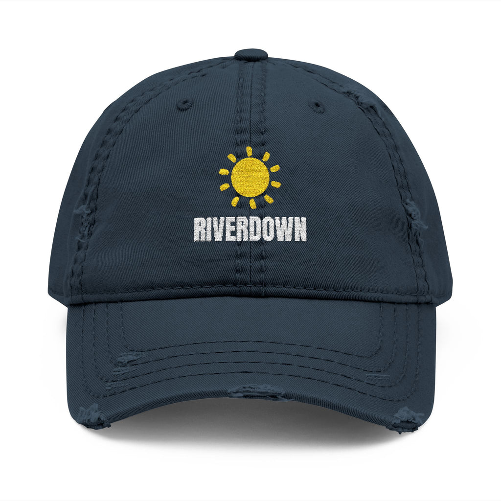 92 - Sun - Riverdown Distressed Embroidered Dad Hat