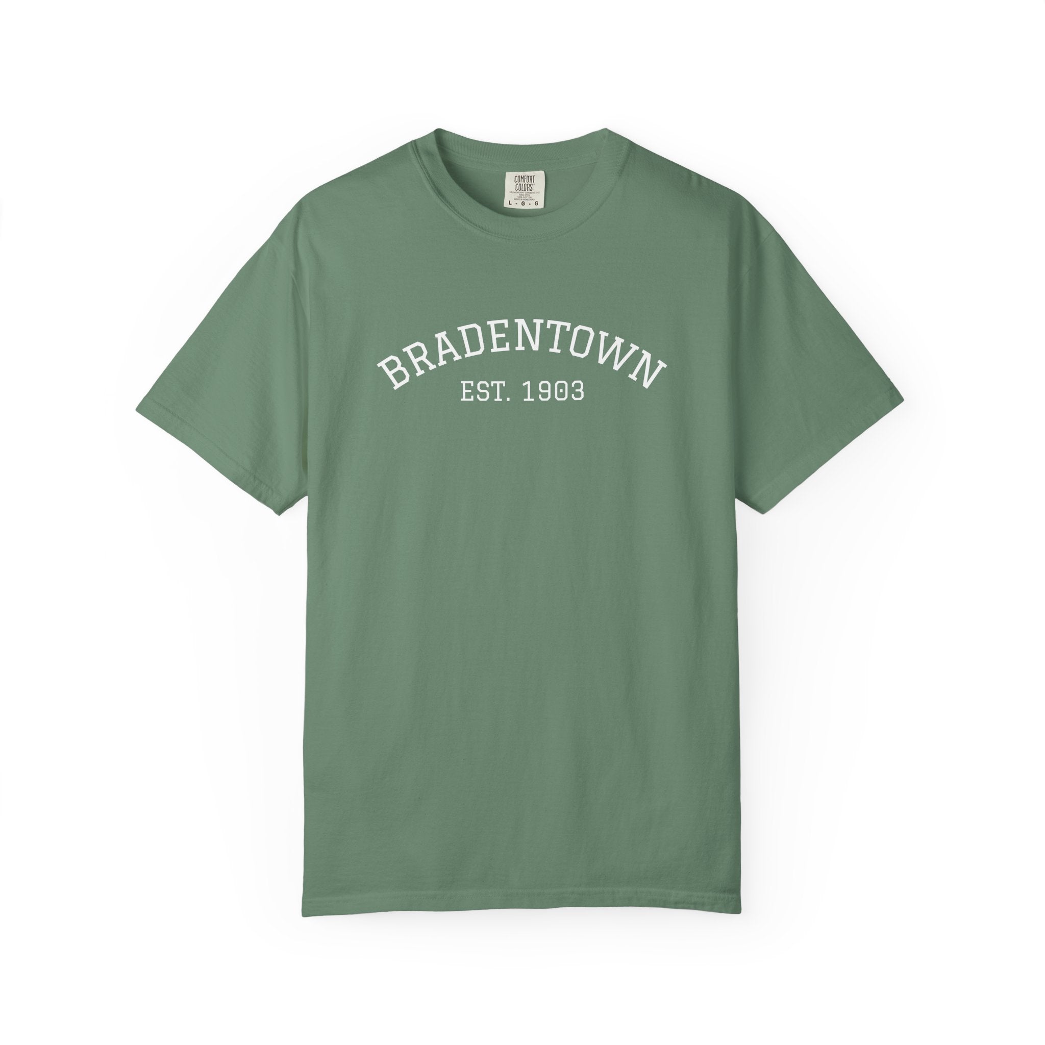 101 -  Tee Multi Colors Bradentown Classic Tee — Minimalist Initials T-Shirt