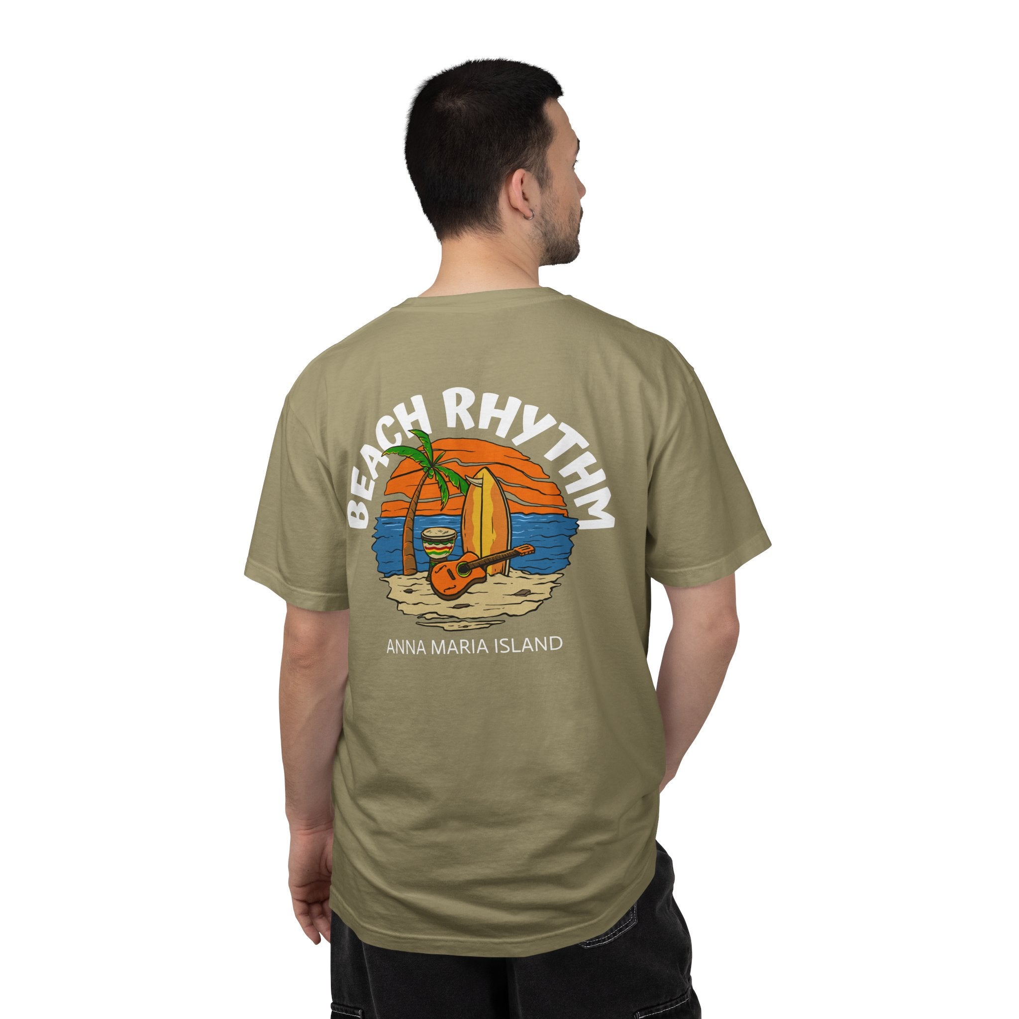 10 - Tee Multi Colors Beach Rhythm Minimalist Initials T-Shirt