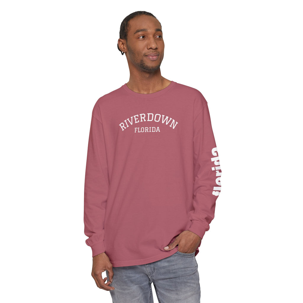 2 - Long Sleeve Tee Multi Colors 'R|D' — Florida Sleeve Graphic