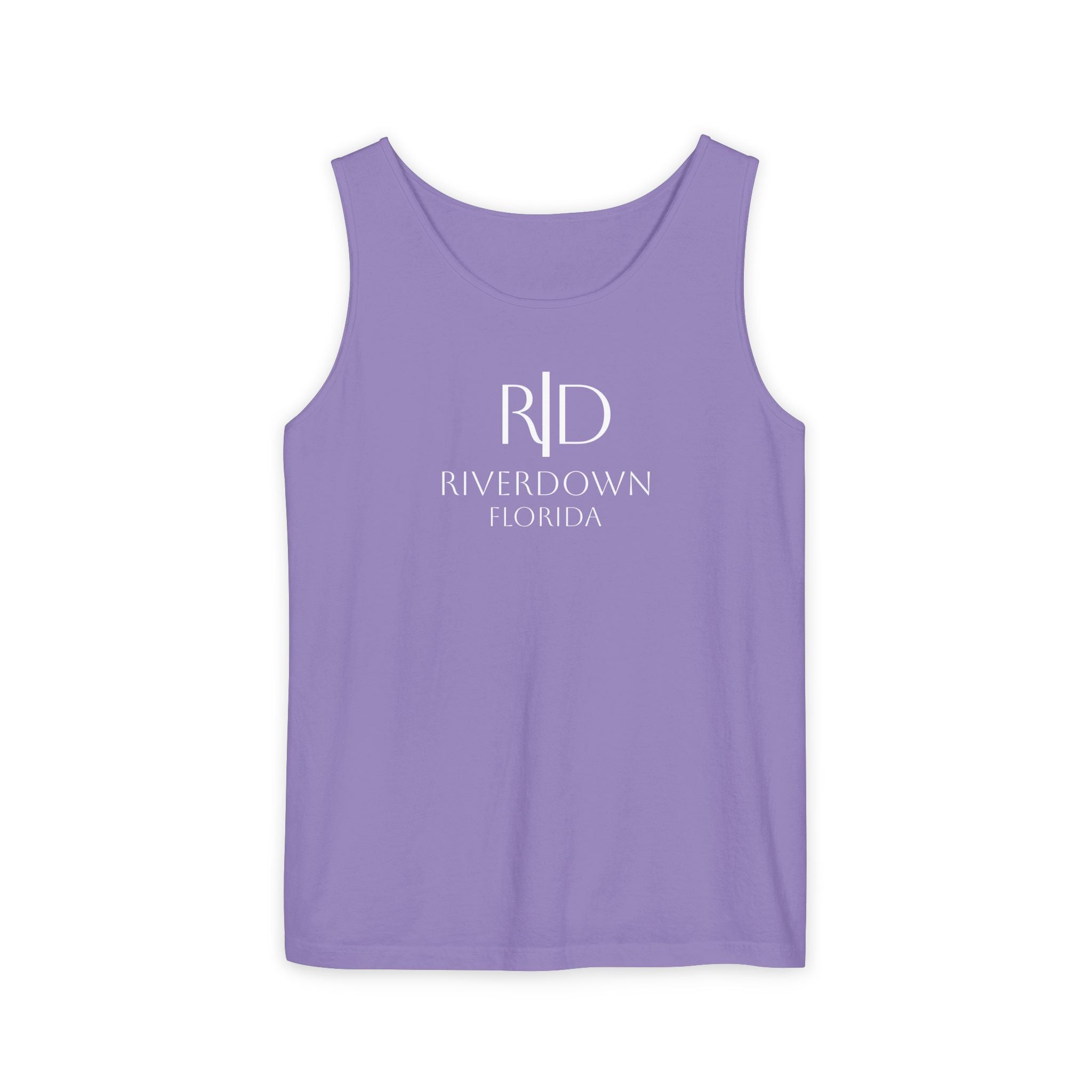 14 - Tank Top Multi Colors Coral Minimalist 'R|D' Monogram Tank Top — Lightweight Casual Summer Tee