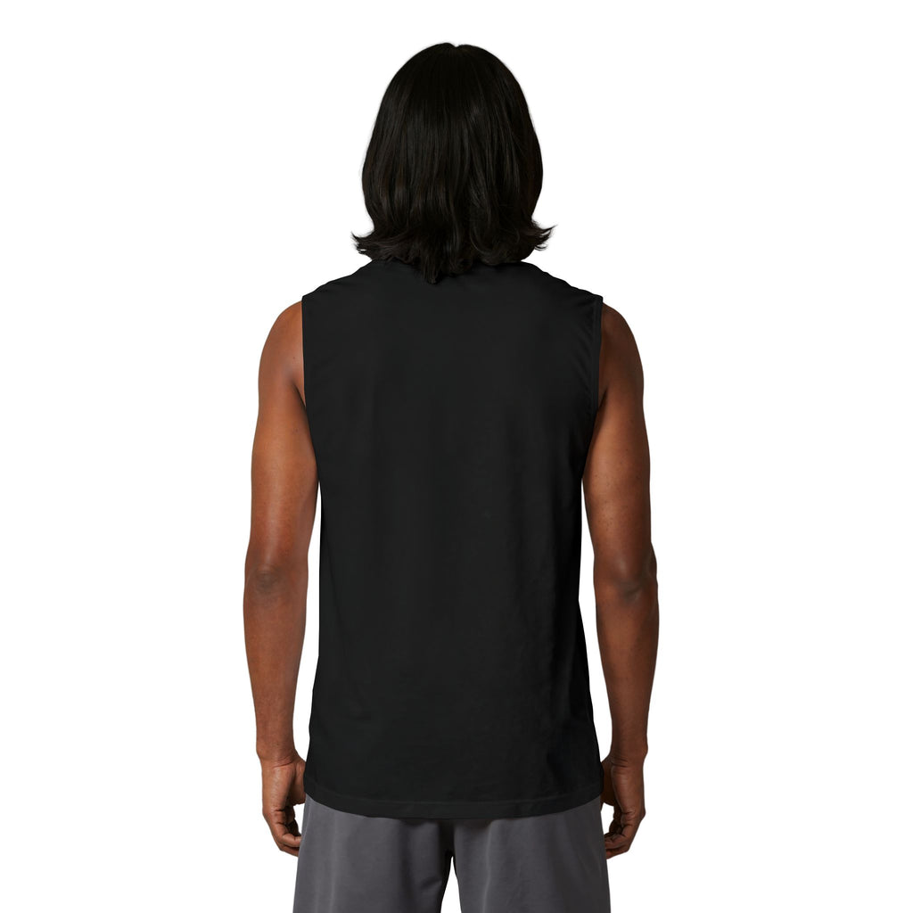 14 - Tank Top Multi Colors Minimalist RD Muscle Tank — Slim Fit Black Sleeveless Tee