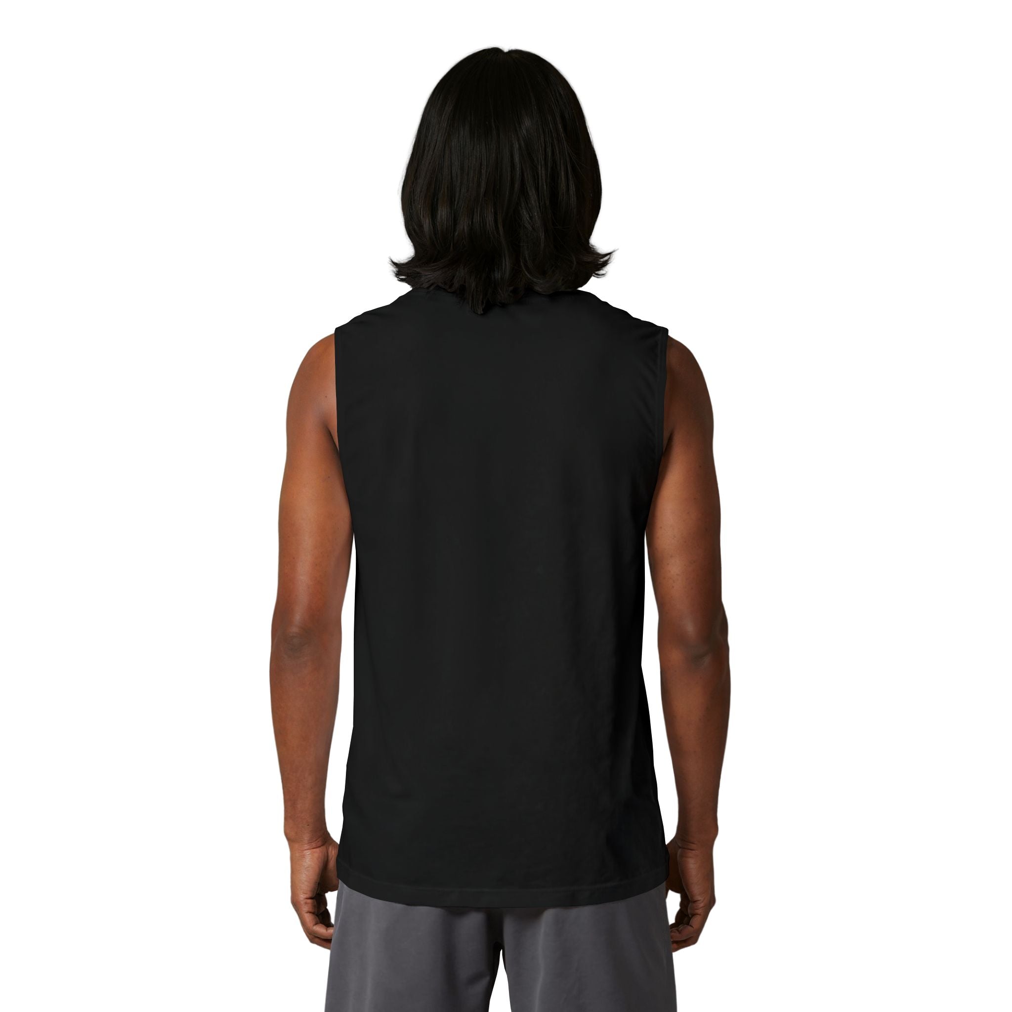 14 - Tank Top Multi Colors Minimalist RD Muscle Tank — Slim Fit Black Sleeveless Tee