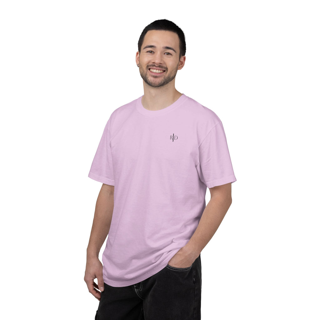 101 - Embroidered RD Logo T-Shirt — Soft Garment-Dyed Casual Tee