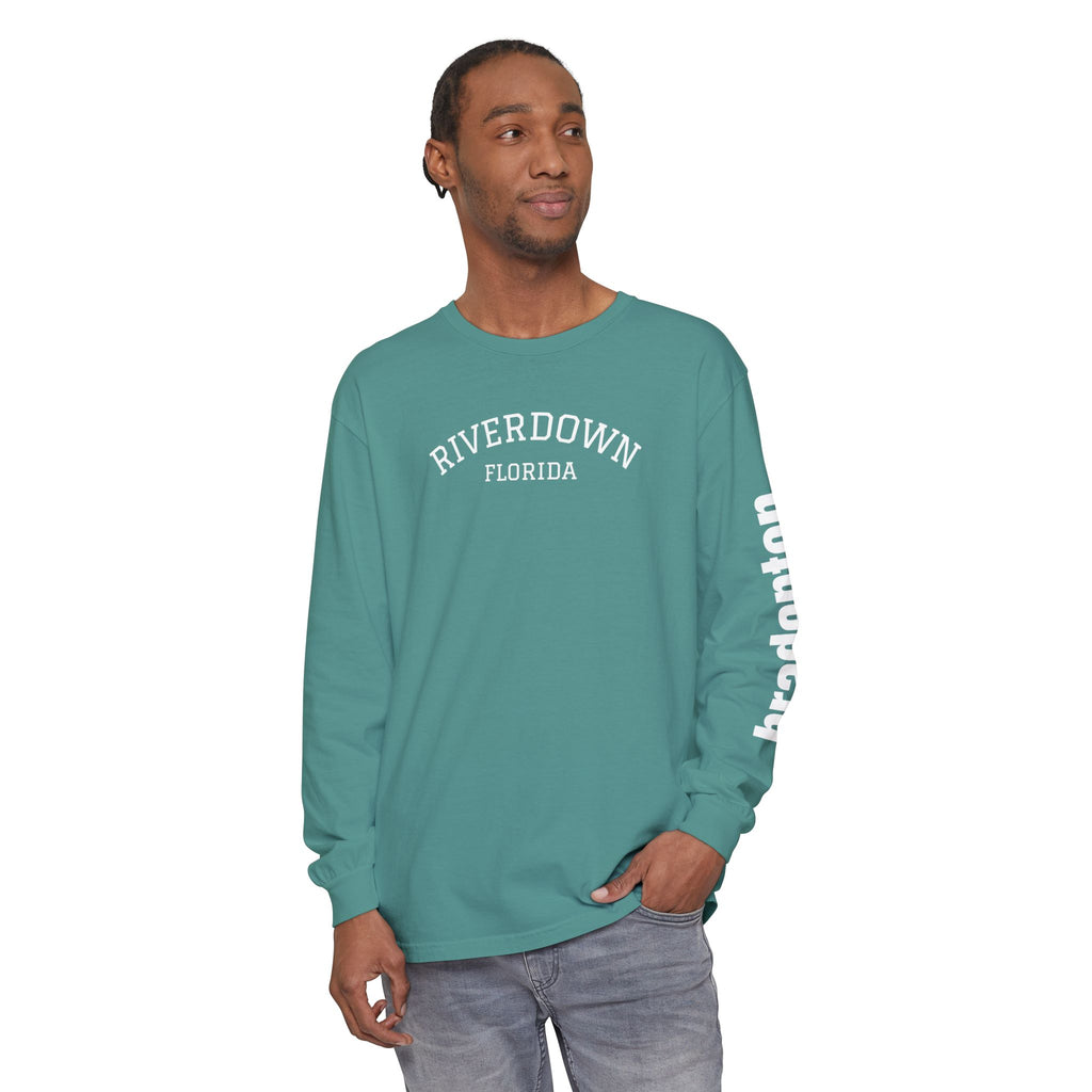 2 - Long Sleeve Bradenton Tee Multi Colors 'R|D' — Florida Sleeve Graphic