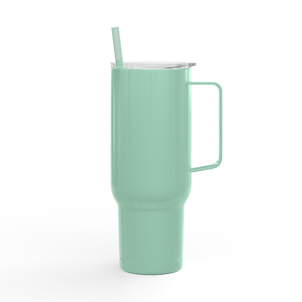 921 - Tumbler Mint 40oz Insulated Tumbler with Lid & Straw — Engravable Travel Mug