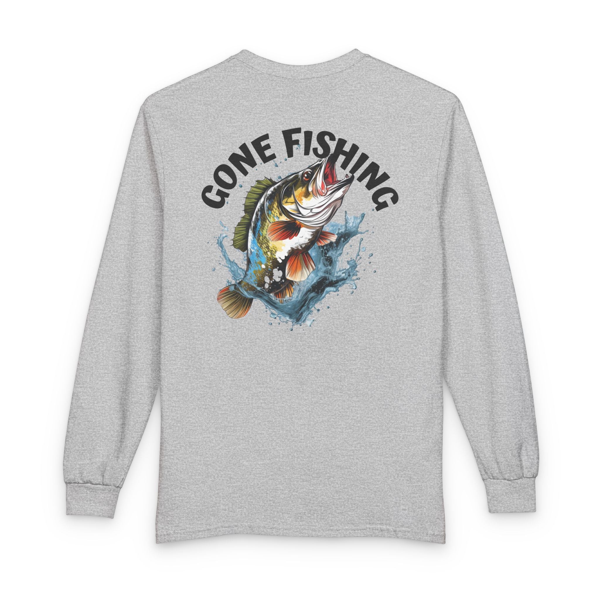2 - Gone Fishing Long Sleeve Shirt — Riverdown Bass Graphic