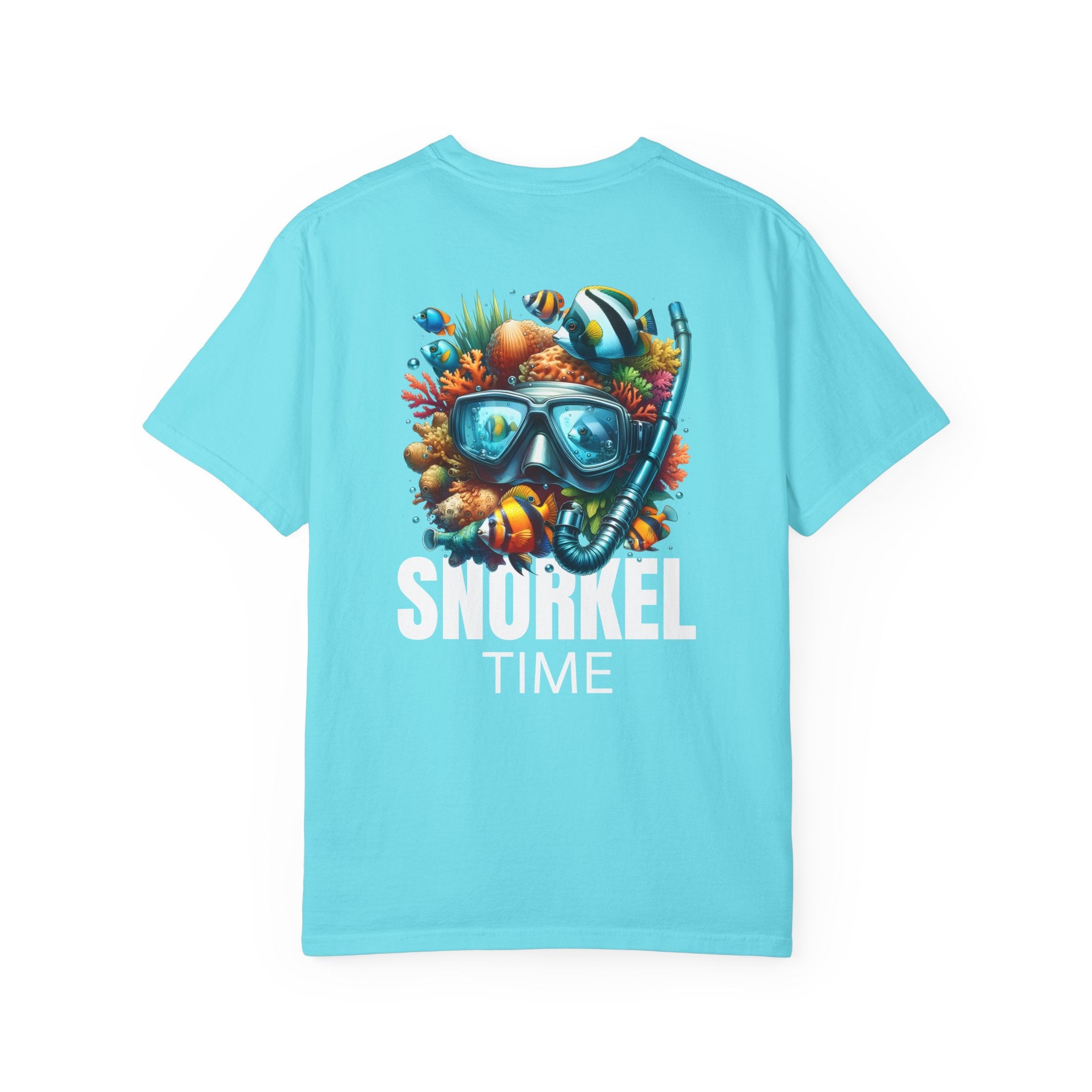 10 - Tee Multi Colors Snorkel Time - Minimalist Initials T-Shirt