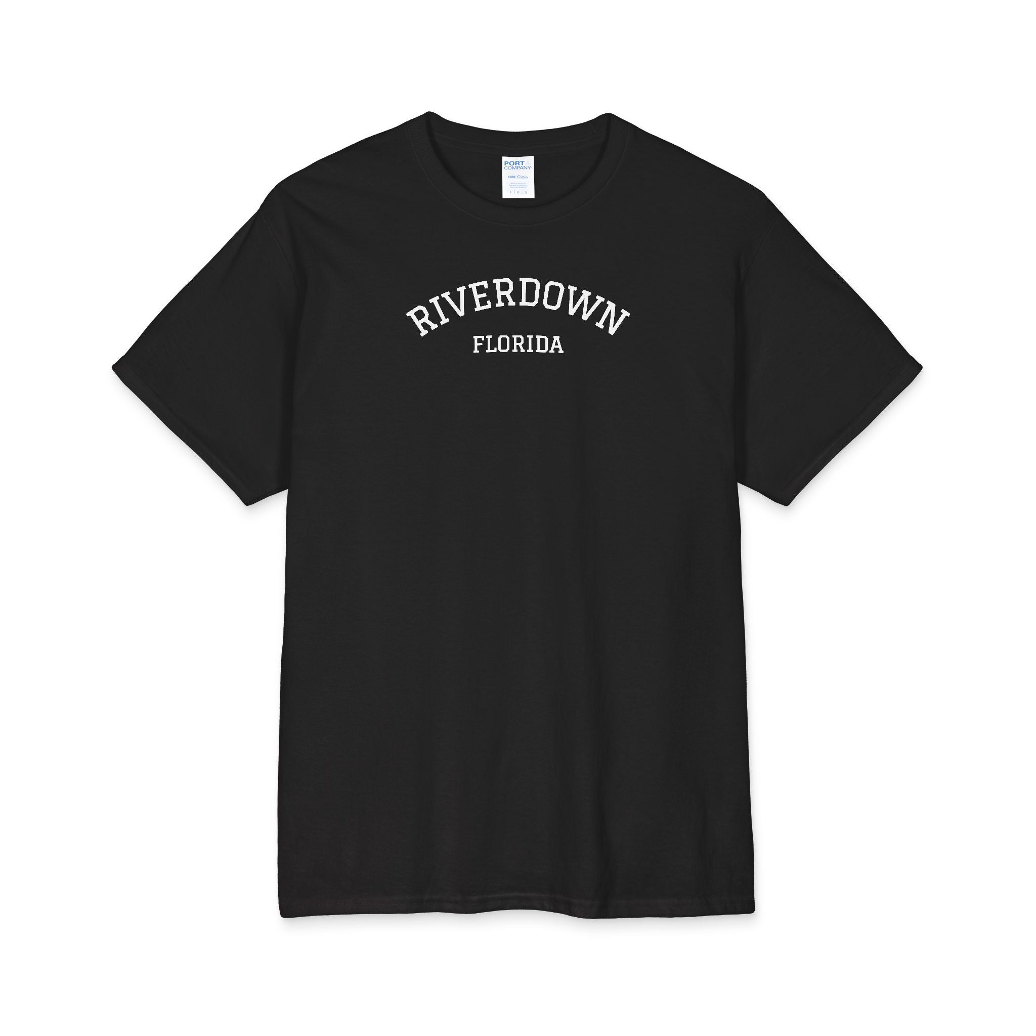 10 - River Down Cotton College Style T-Shirt — Minimal Retro Outdoor Tee
