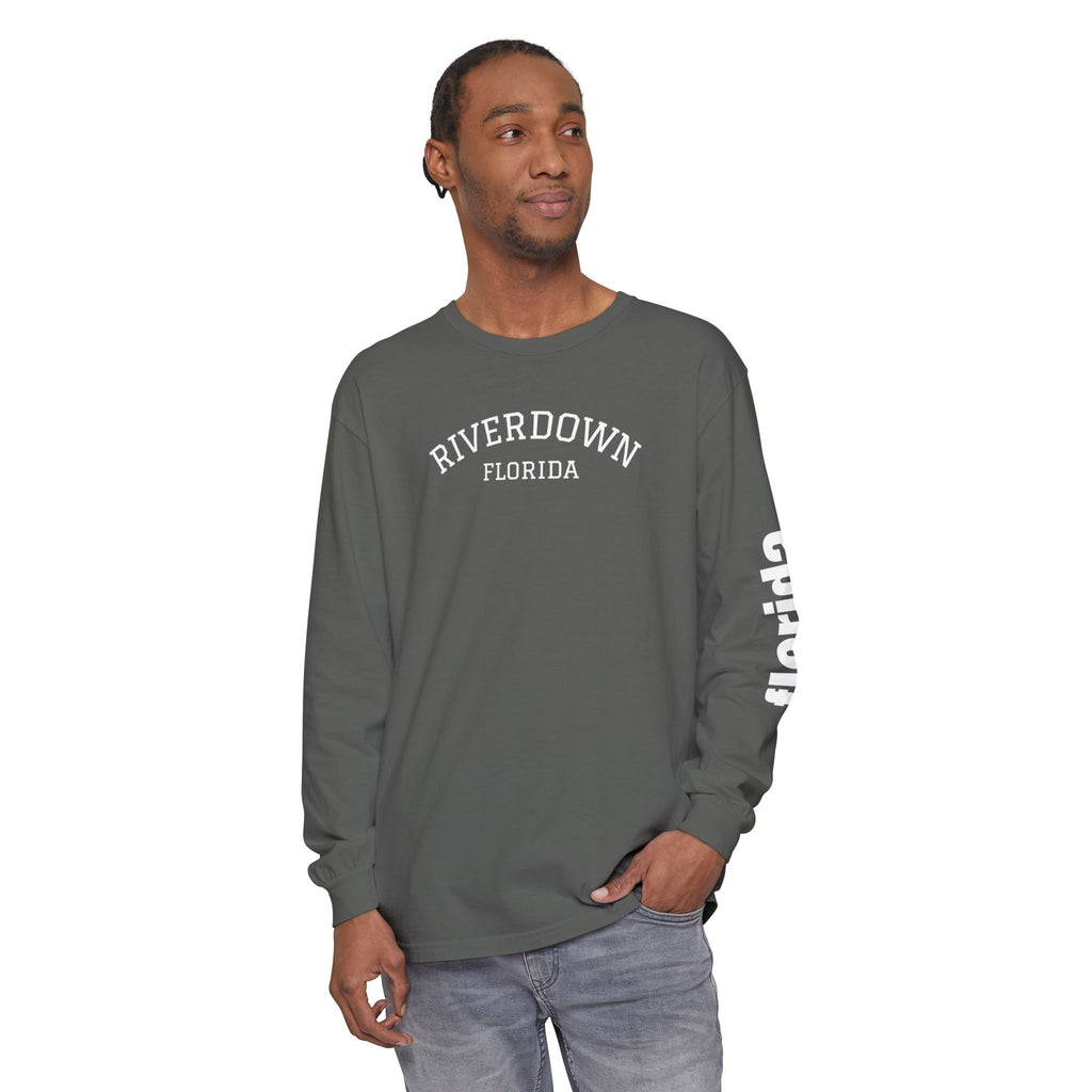 2 - Long Sleeve Tee Multi Colors 'R|D' — Florida Sleeve Graphic
