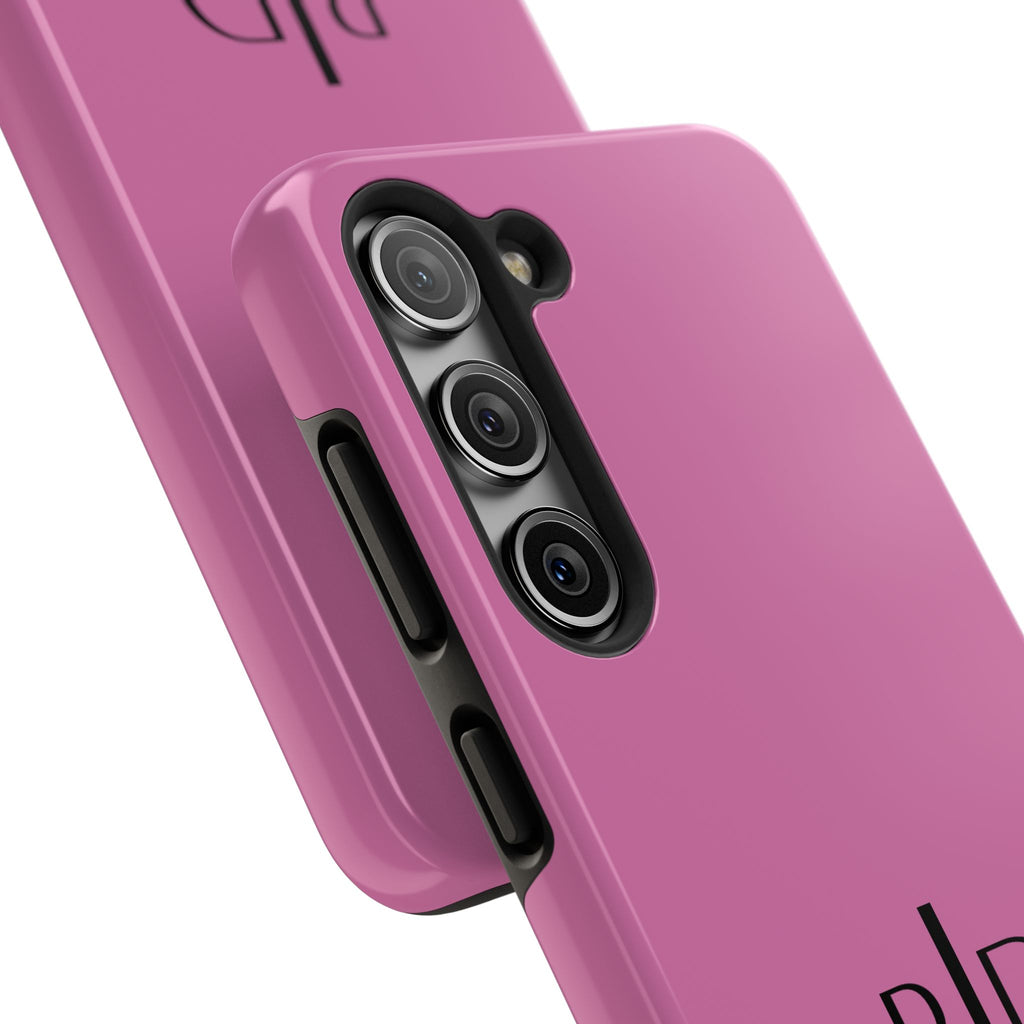924 - Phone Case Pink Peddle — Durable Protective Phone Cover with Monogram Logo