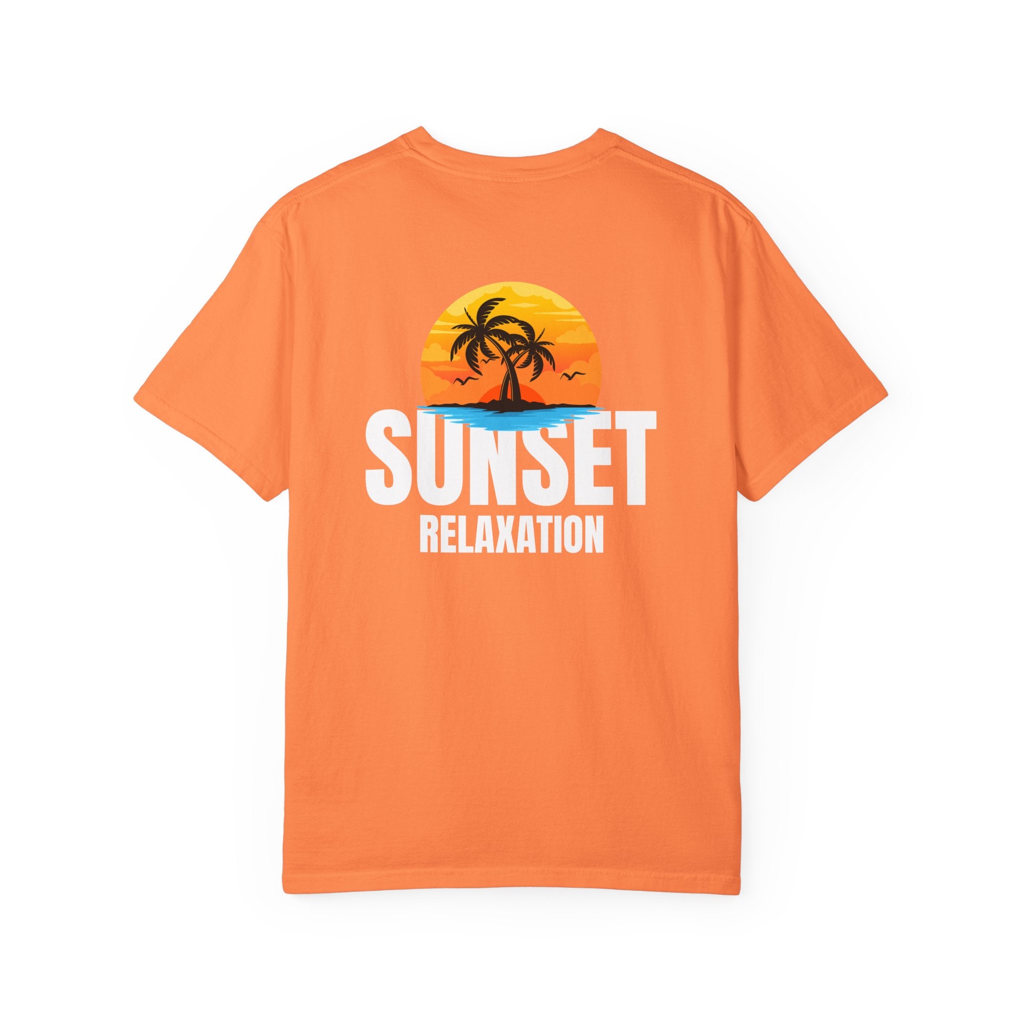 10 - Tee Multi Colors Sunset Relaxation — Minimalist Initials T-Shirt
