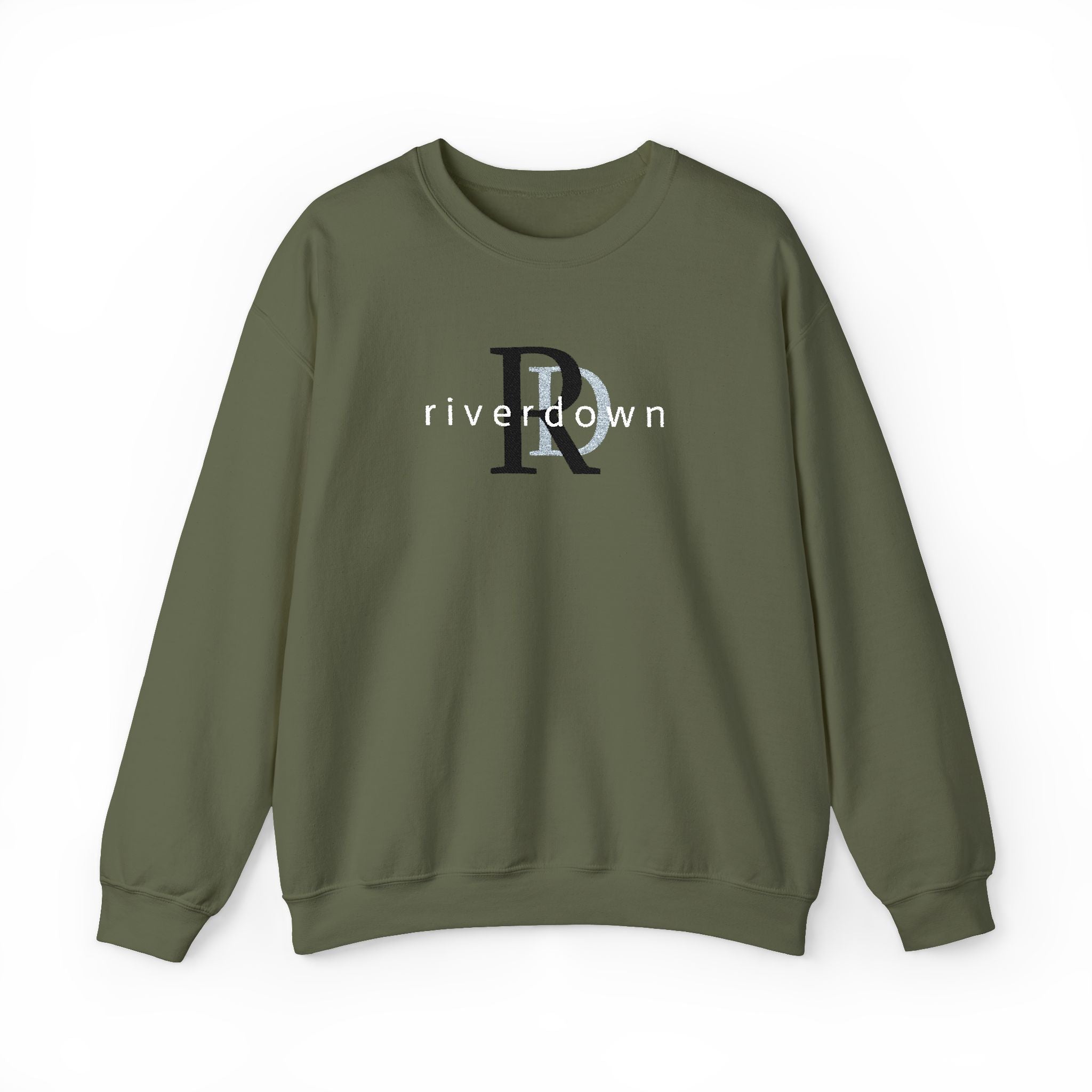 3 - Crewneck Embroidered RD Sweatshirt —Anchor  'Riverdown' Anchor Logo Minimalist Nautical Pullover