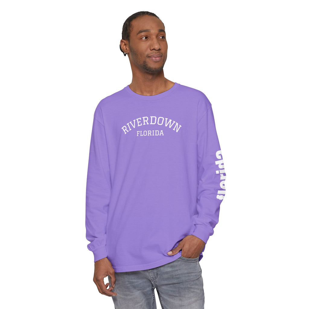 2 - Long Sleeve Tee Multi Colors 'R|D' — Florida Sleeve Graphic