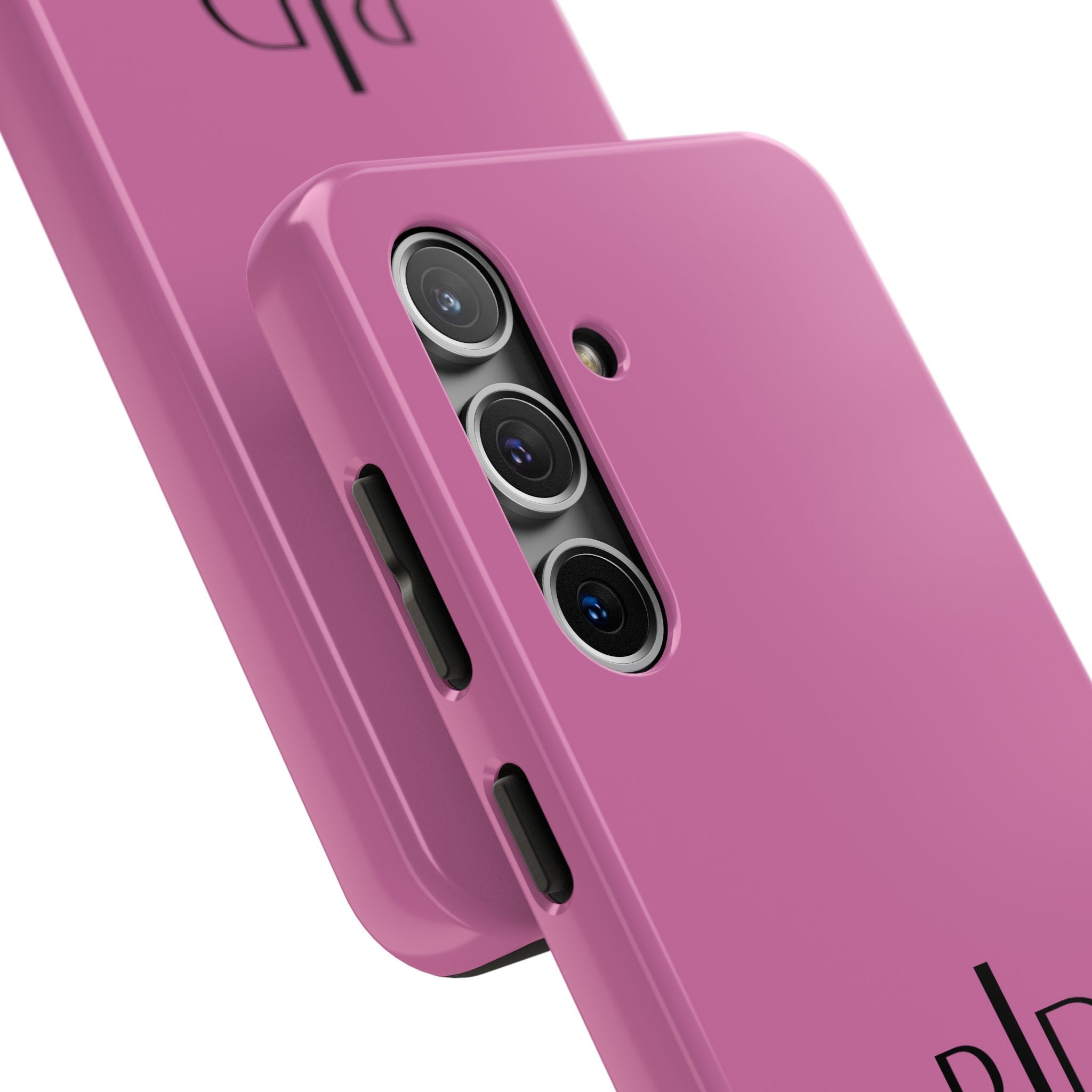 924 - Phone Case Pink Peddle — Durable Protective Phone Cover with Monogram Logo