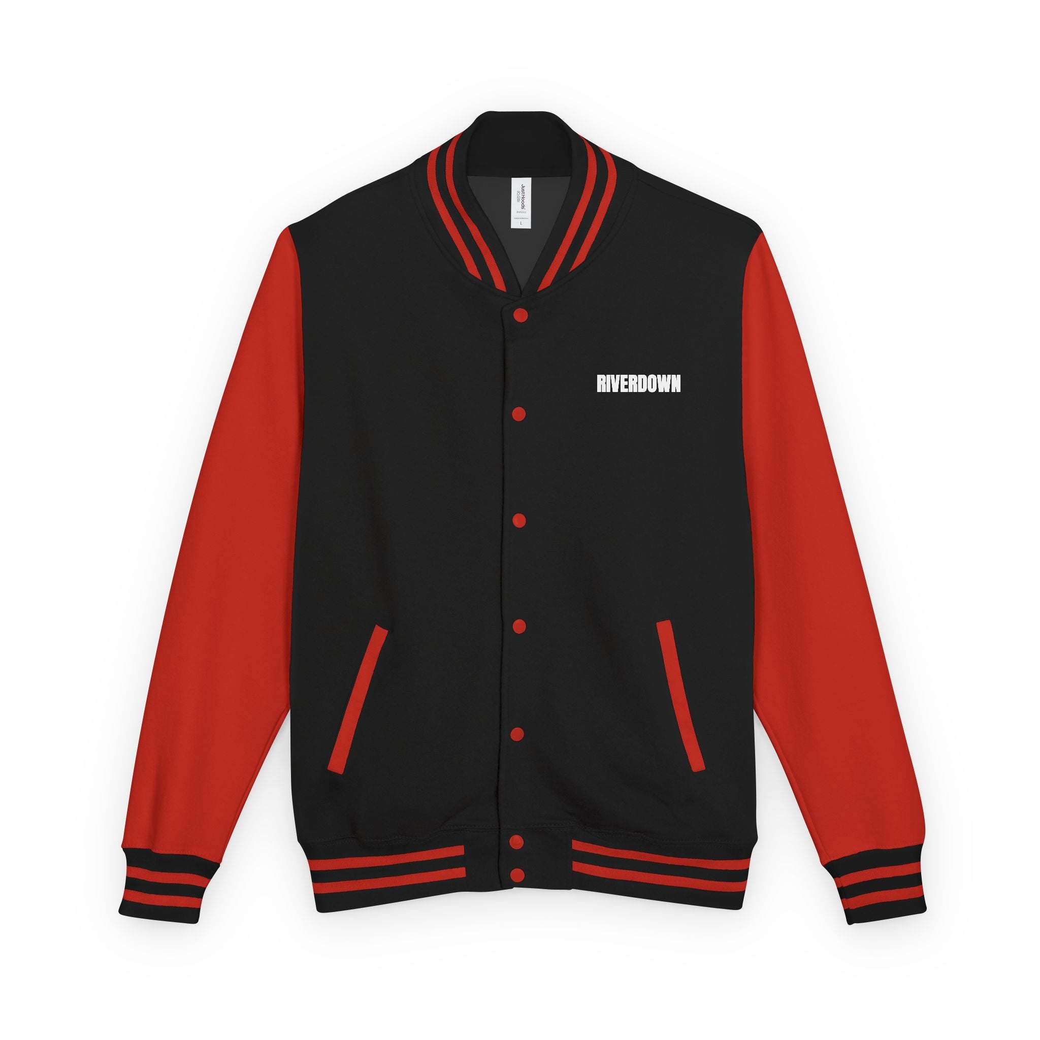 52 - Jacket Letterman - Classic Black & White Varsity Style with 'R|D' Chest Logo