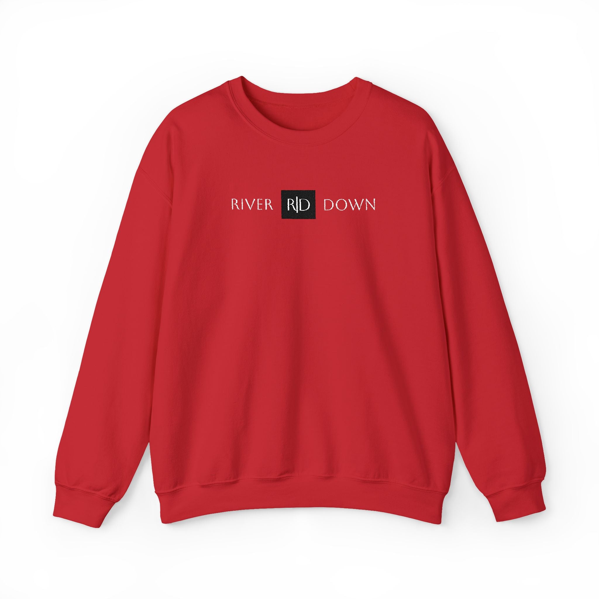 3 - Sweatshirt Embroidered Square RD Minimal Graphic Crewneck Sweatshirt — Small Black Patch Logo