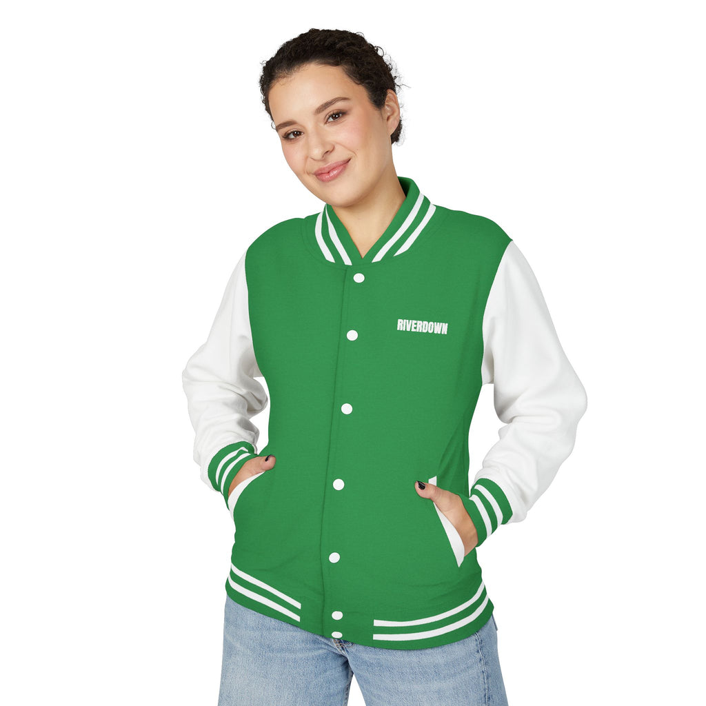 52 - Jacket Letterman - Classic Black & White Varsity Style with 'R|D' Chest Logo