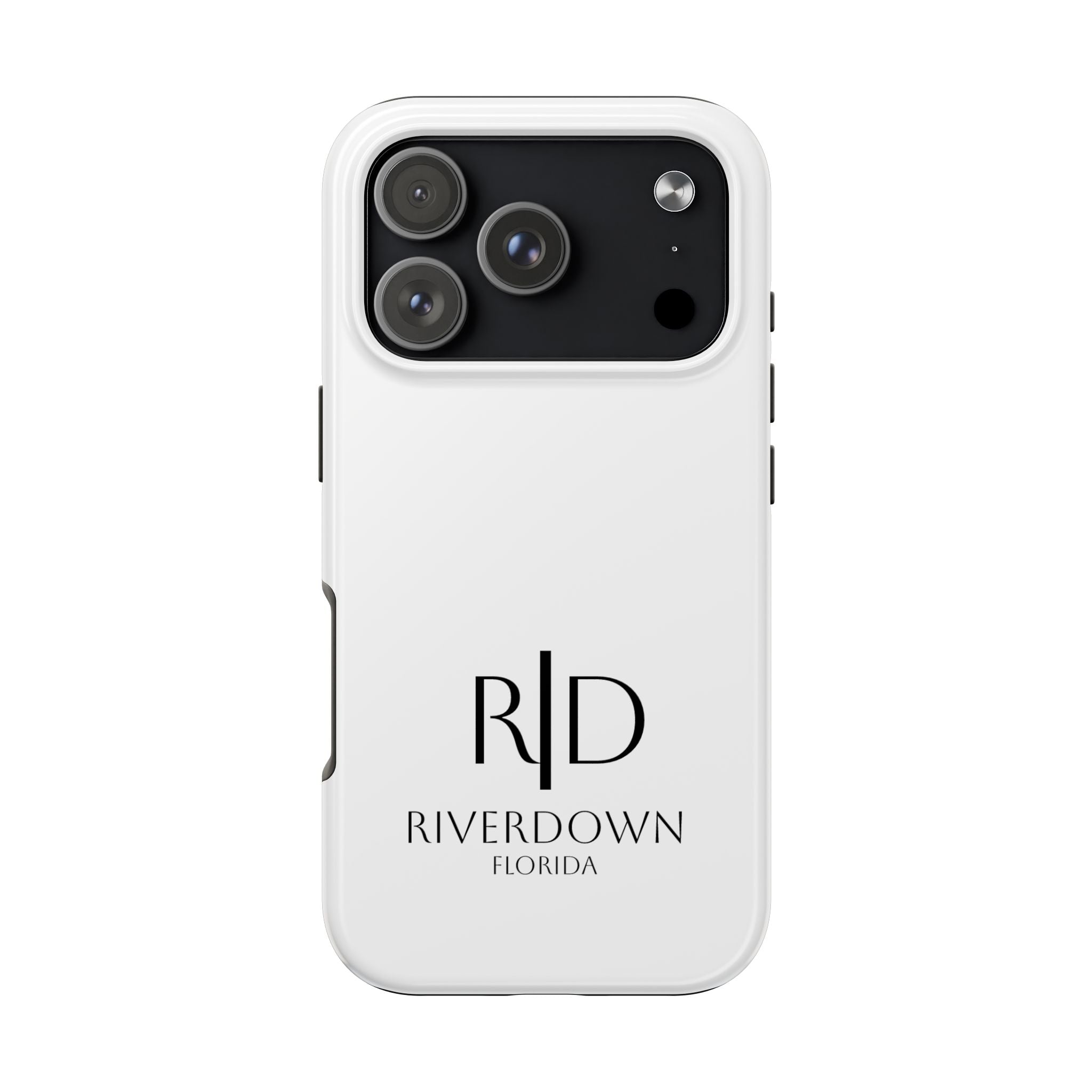 924 - Phone Case White Cap Riverdown Florida Tough Phone Case – Slim Protective iPhone Cover with R|D Logo