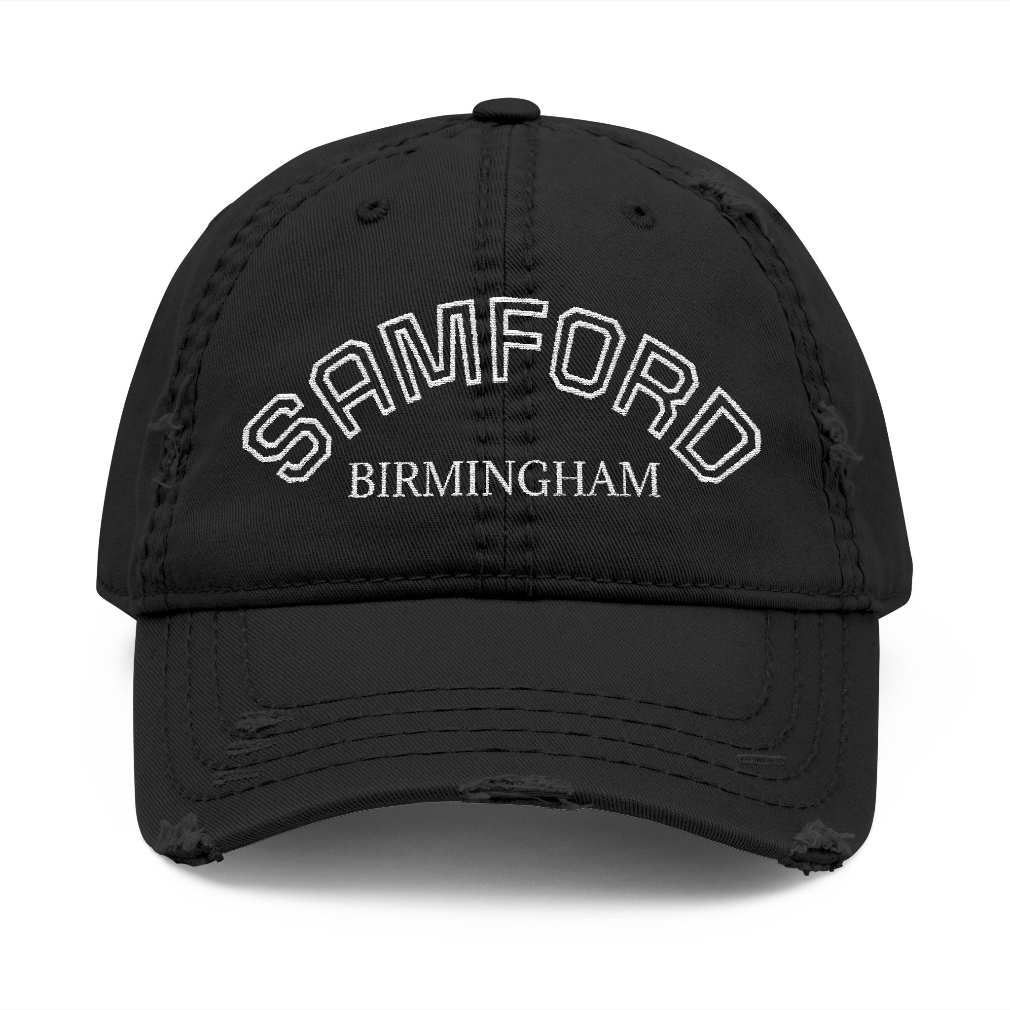 920 - Hat Multi Colors Samford Distressed Embroidered 'Riverdown' Dad Hat – Vintage Washed Baseball Cap