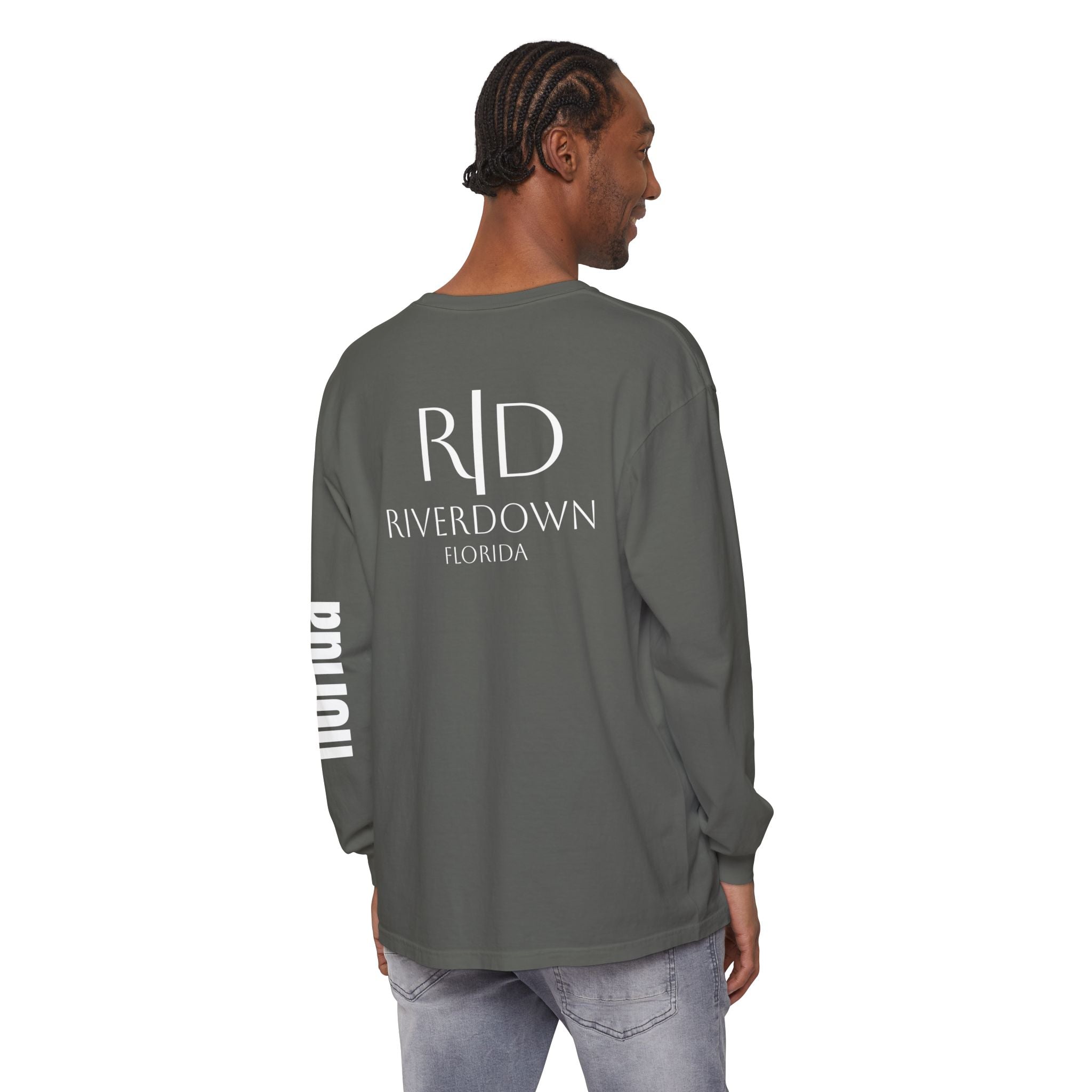 2 - Long Sleeve Tee Multi Colors 'R|D' — Florida Sleeve Graphic