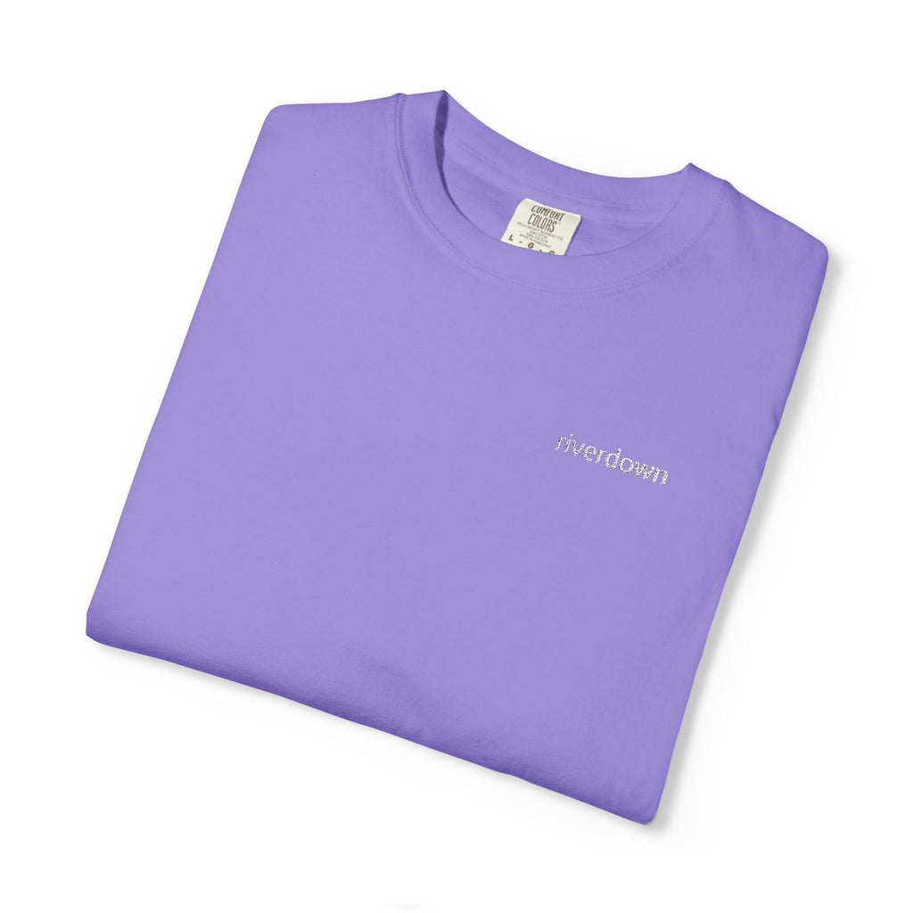 101 - Embroidered Riverdown T-Shirt — Soft Garment-Dyed Casual Tee