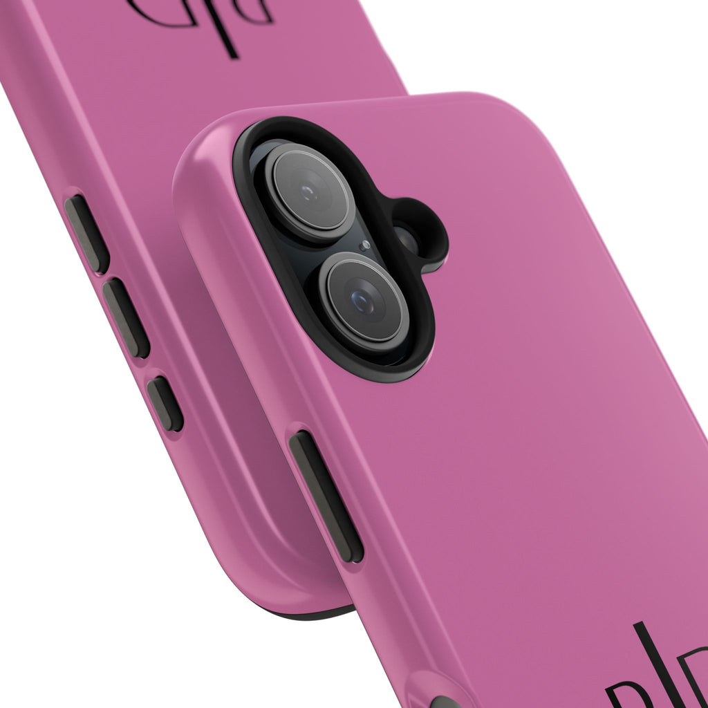 924 - Phone Case Pink Peddle — Durable Protective Phone Cover with Monogram Logo