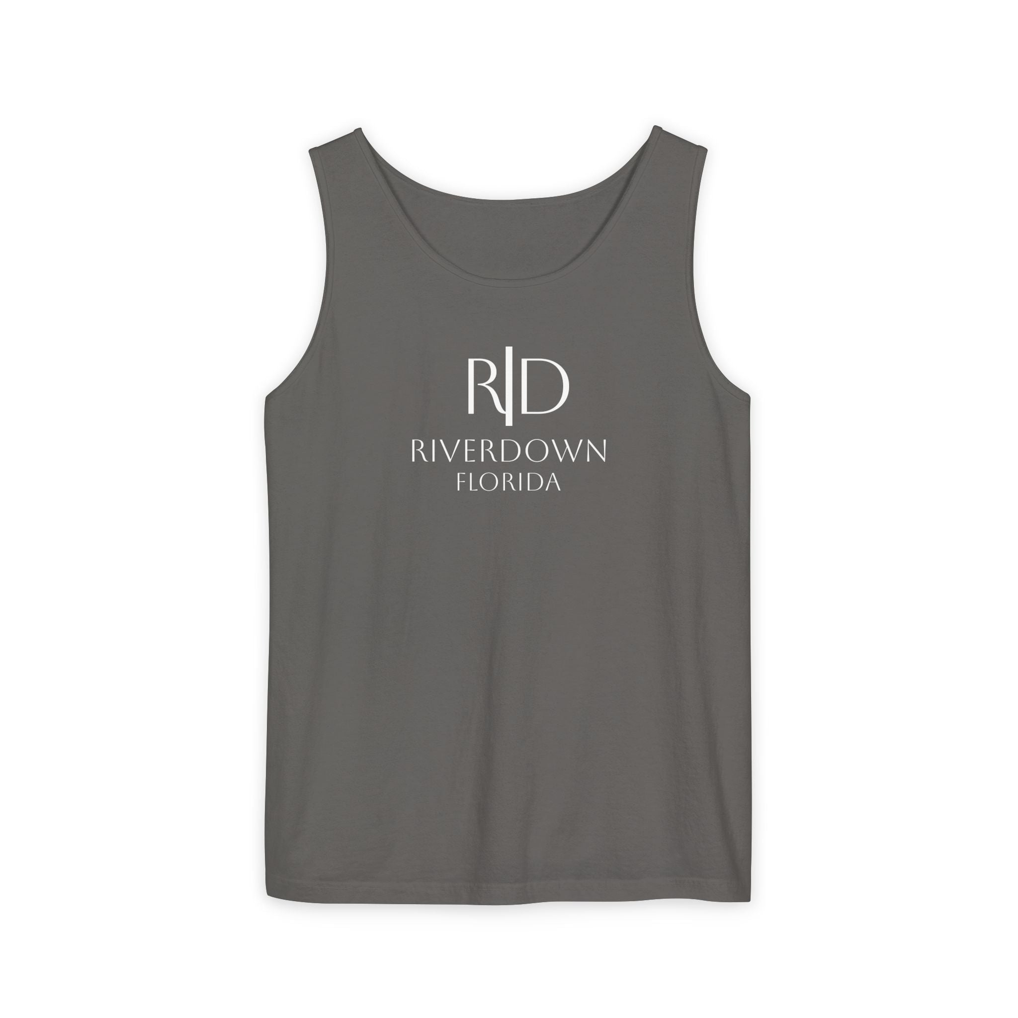 14 - Tank Top Multi Colors Coral Minimalist 'R|D' Monogram Tank Top — Lightweight Casual Summer Tee
