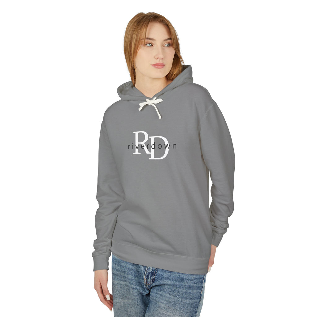 4 - Hoodie Multi Colors Collegiate Logo Hoodie — Lightweight Pastel Blue Sweatshirt