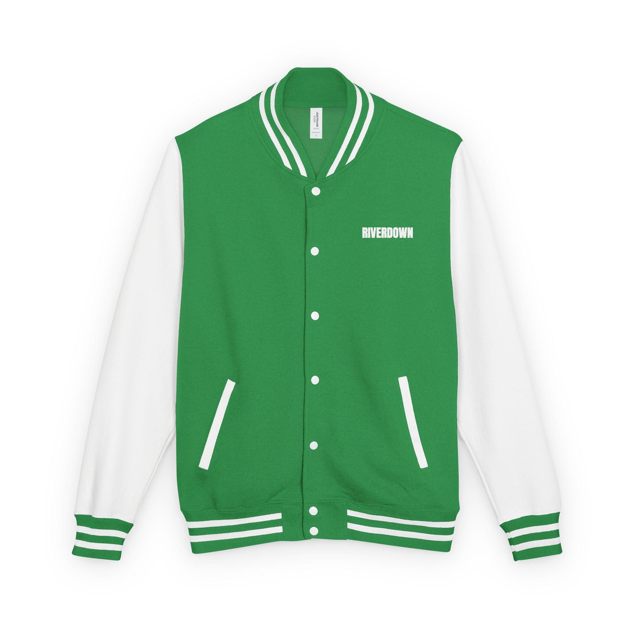 52 - Jacket Letterman - Classic Black & White Varsity Style with 'R|D' Chest Logo