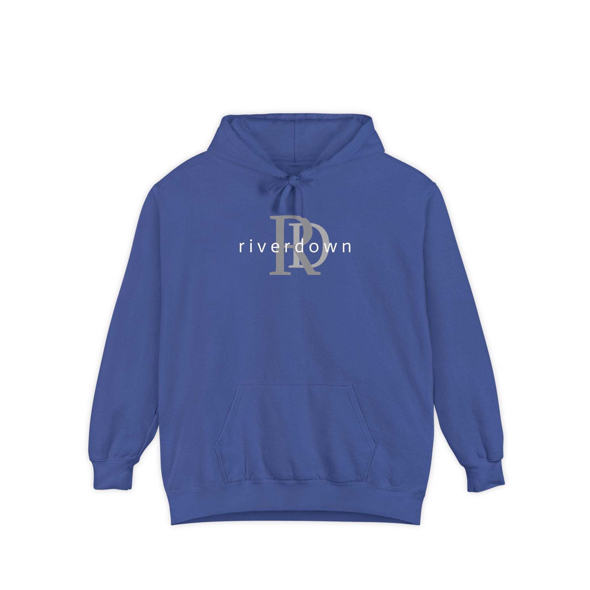4 - Riverdown Embroidered Hoodie — Soft Garment-Dyed Graphic Hoodie