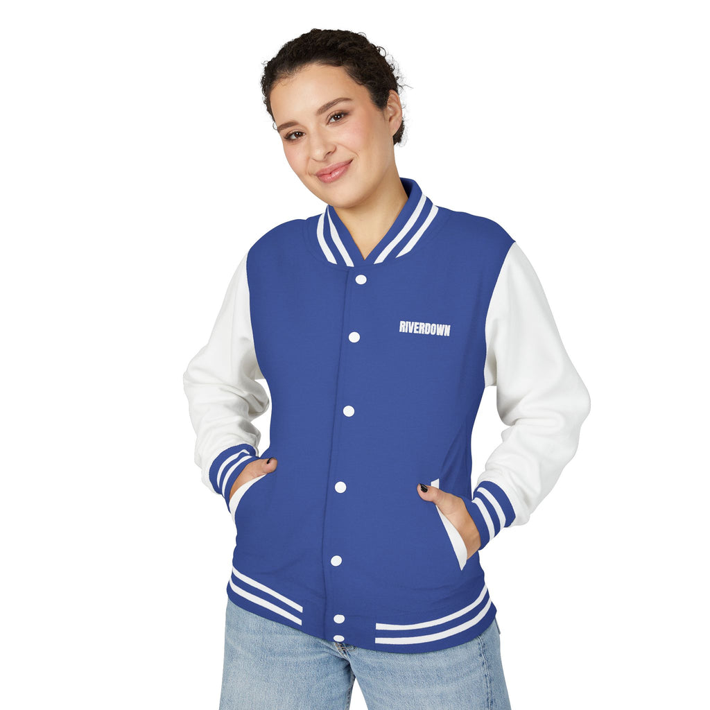 52 - Jacket Letterman - Classic Black & White Varsity Style with 'R|D' Chest Logo