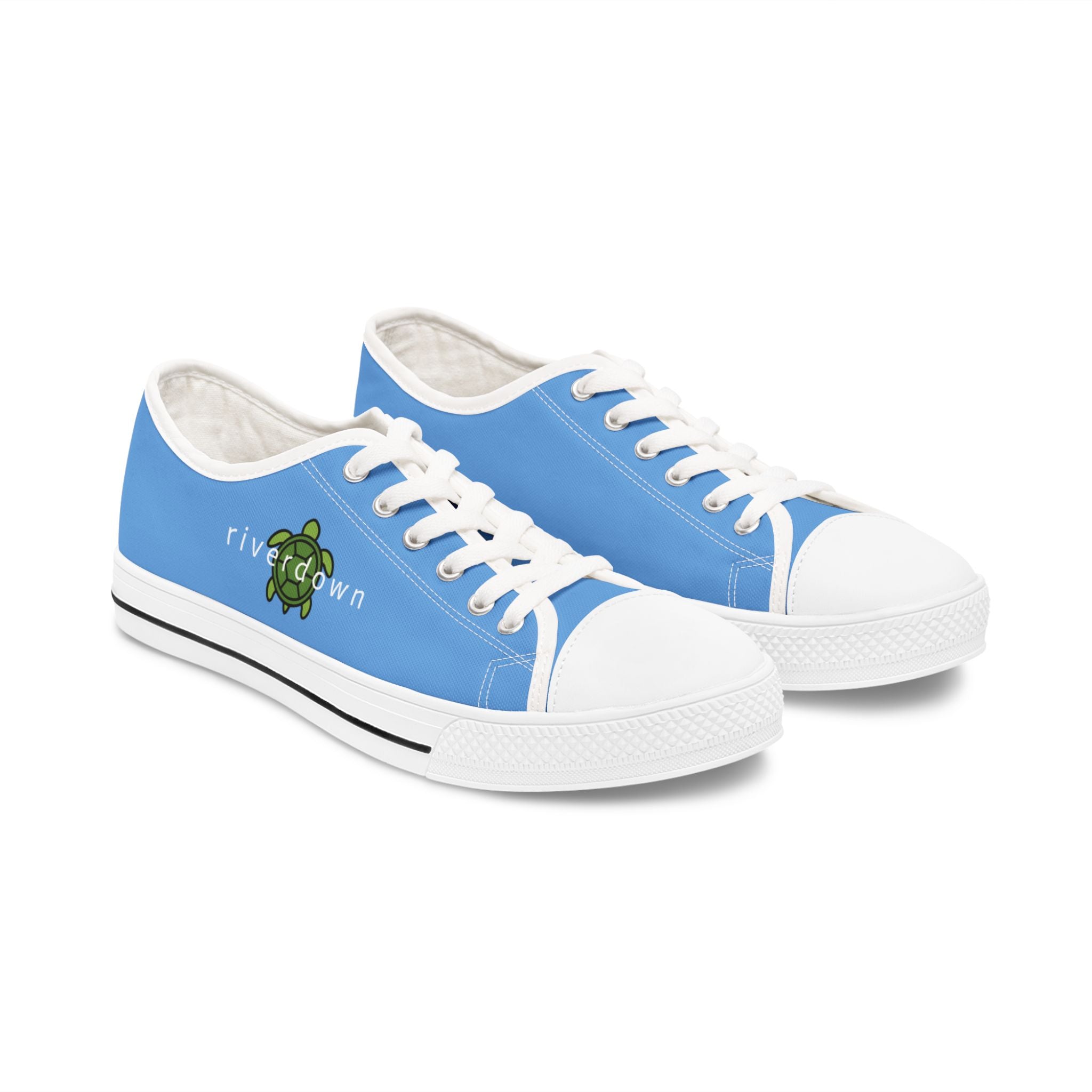 81 - Women’s Low Top Sneakers Sea Turtle — Canvas Shoes