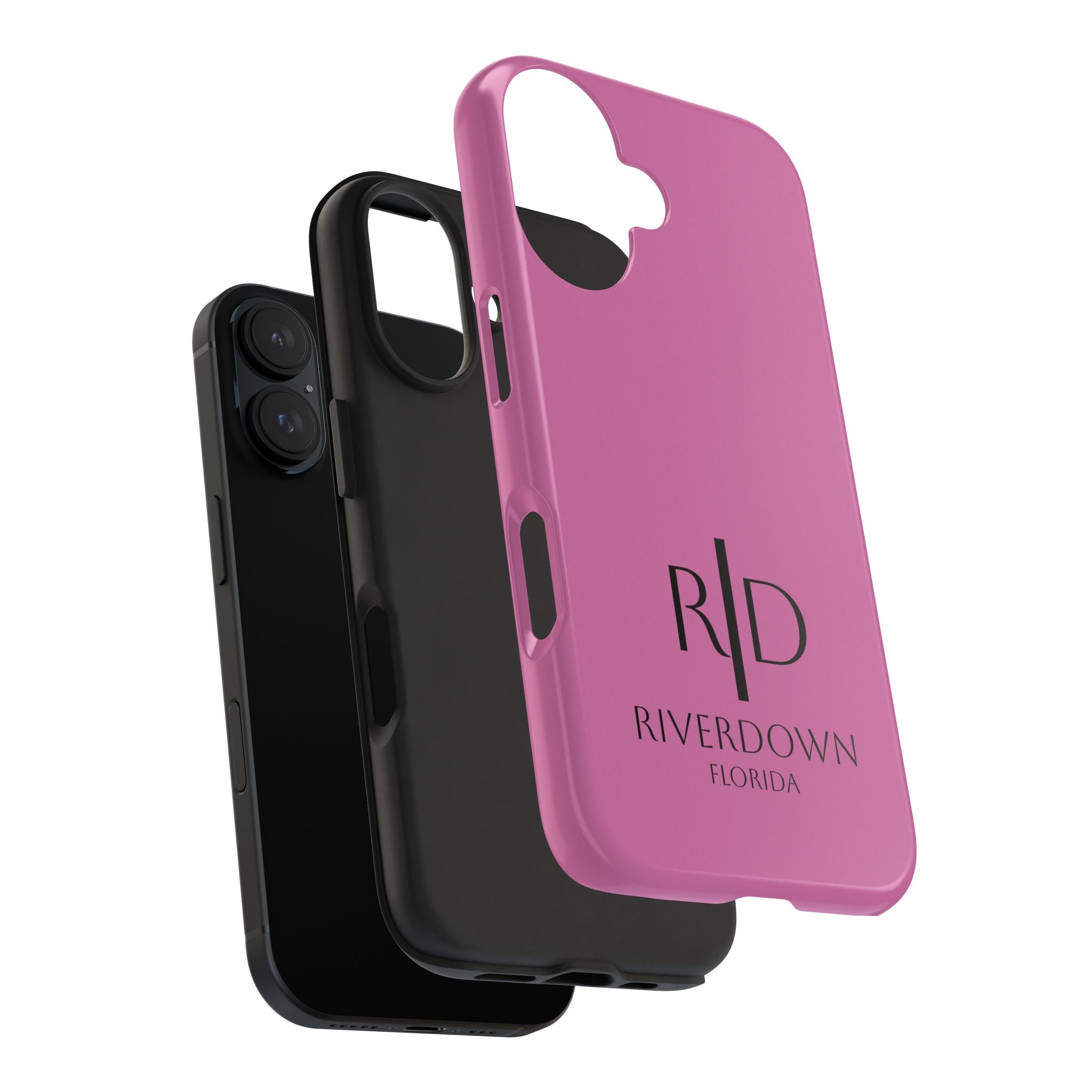 924 - Phone Case Pink Peddle — Durable Protective Phone Cover with Monogram Logo