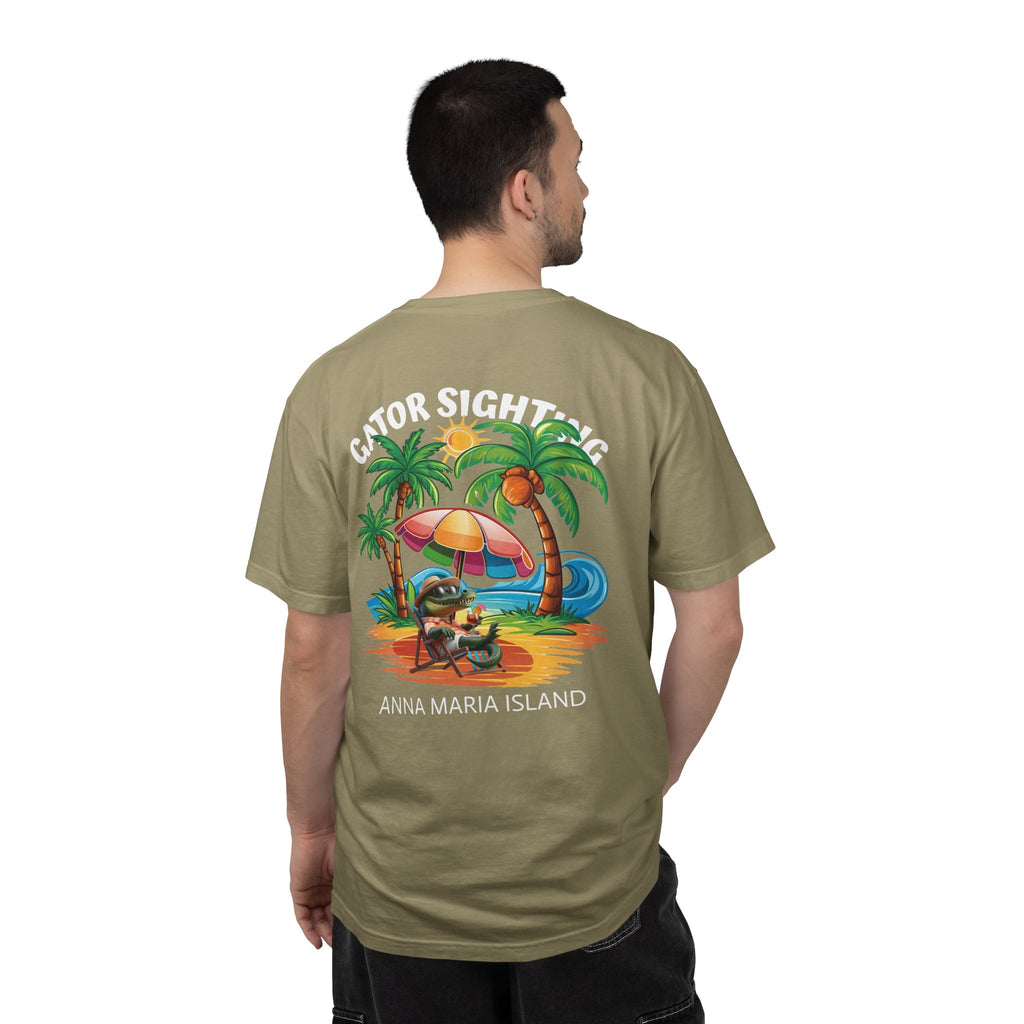 10 - Tee Multi Colors Gator Sighting -  Minimalist Initials T-Shirt
