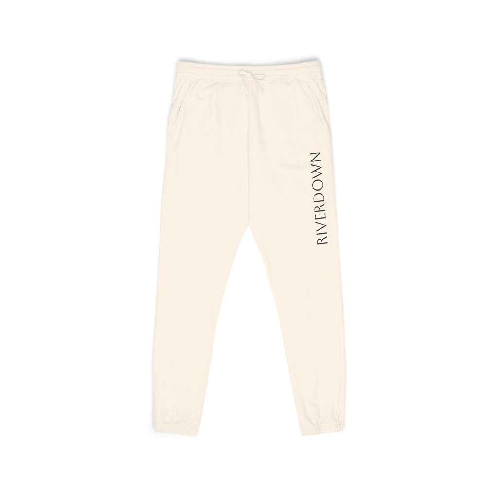 6 - Pants Sweats Vertical 'RIVERDOWN” Graphic Sweatpants — Multi Colors Casual Fleece Joggers