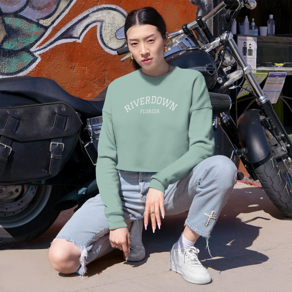 3 - Sweatshirt  Multi Colors Cropped — Minimal Monogram RD Women's Cozy Crop