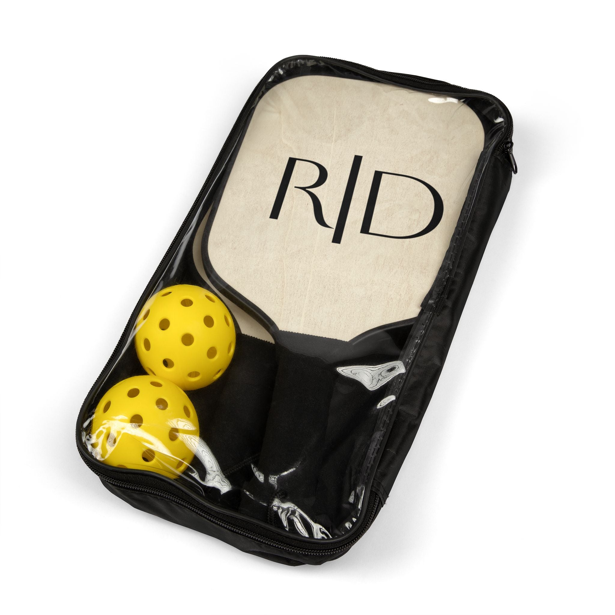925 - Monogram Pickleball Paddle Set – Personalized R|D Design, Lightweight Wood Pickleball Kit