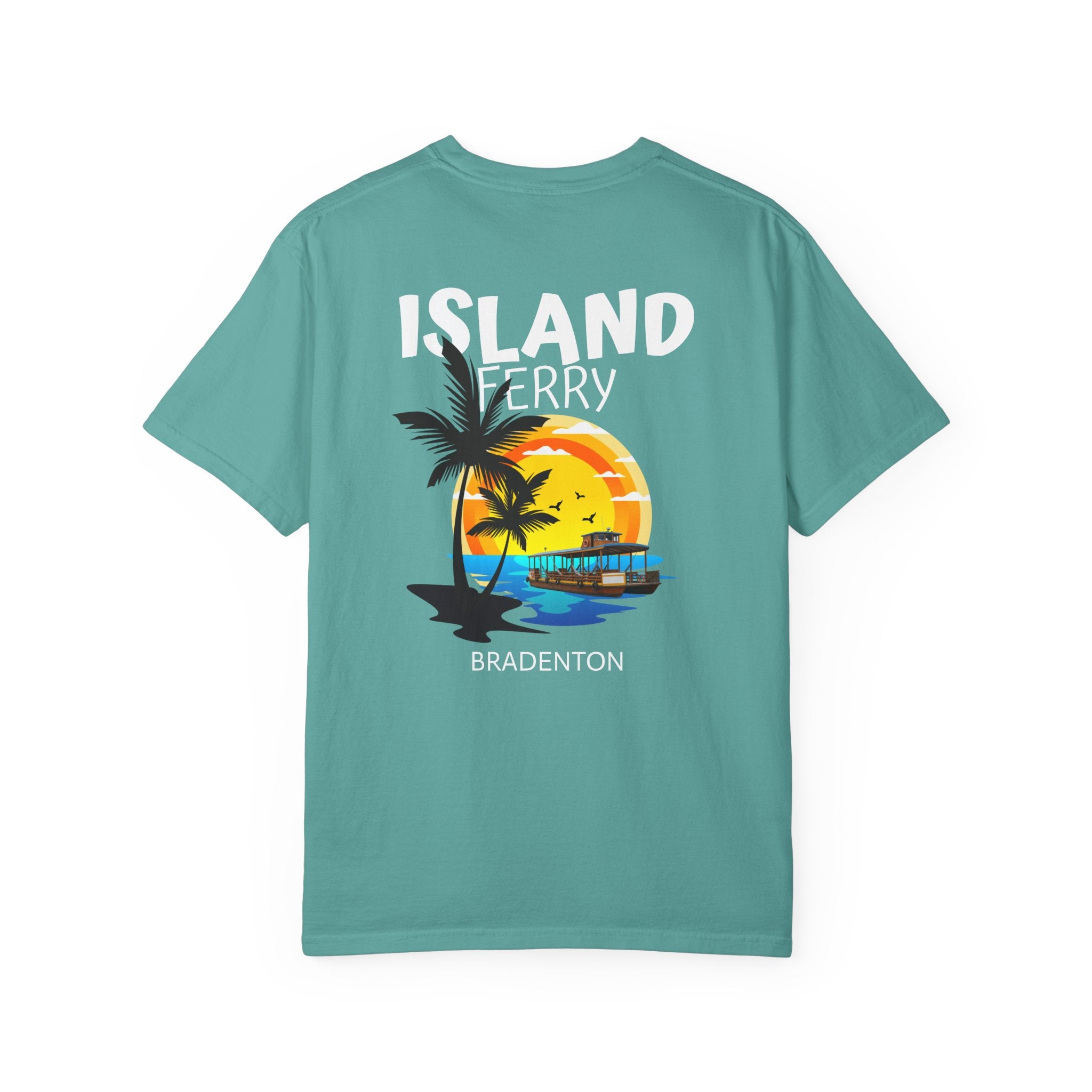 10 - Tee Multi Colors Island Ferry -  Minimalist Initials T-Shirt