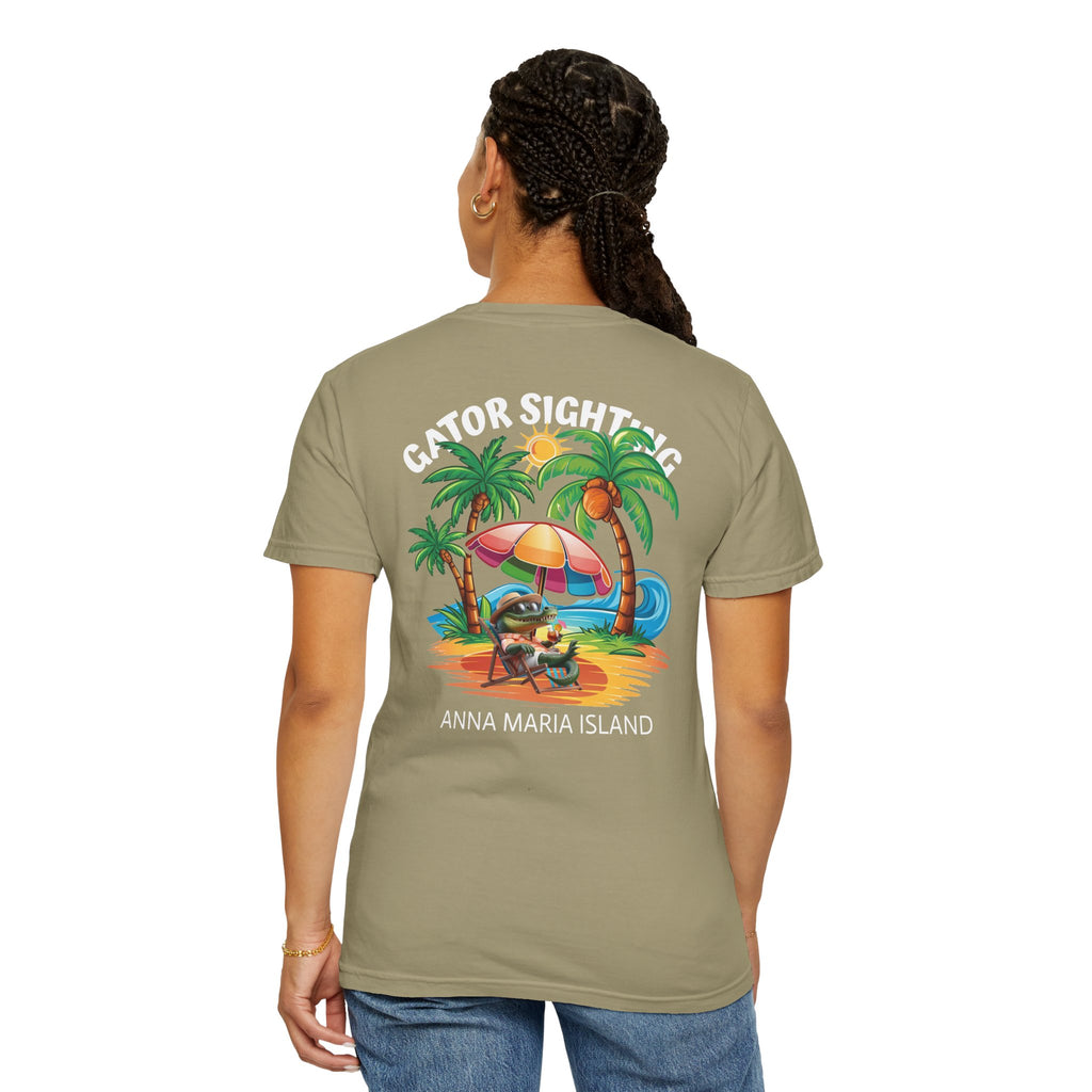 10 - Tee Multi Colors Gator Sighting -  Minimalist Initials T-Shirt