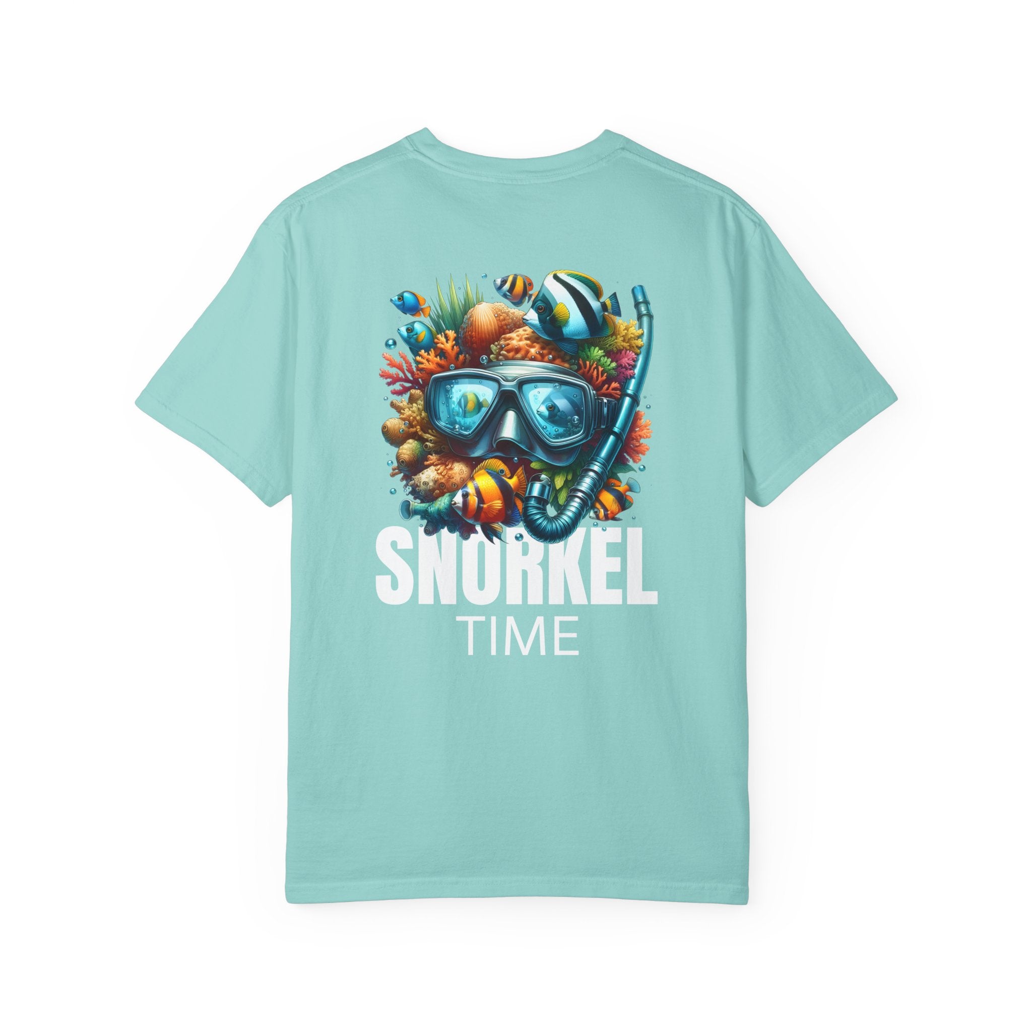10 - Tee Multi Colors Snorkel Time - Minimalist Initials T-Shirt