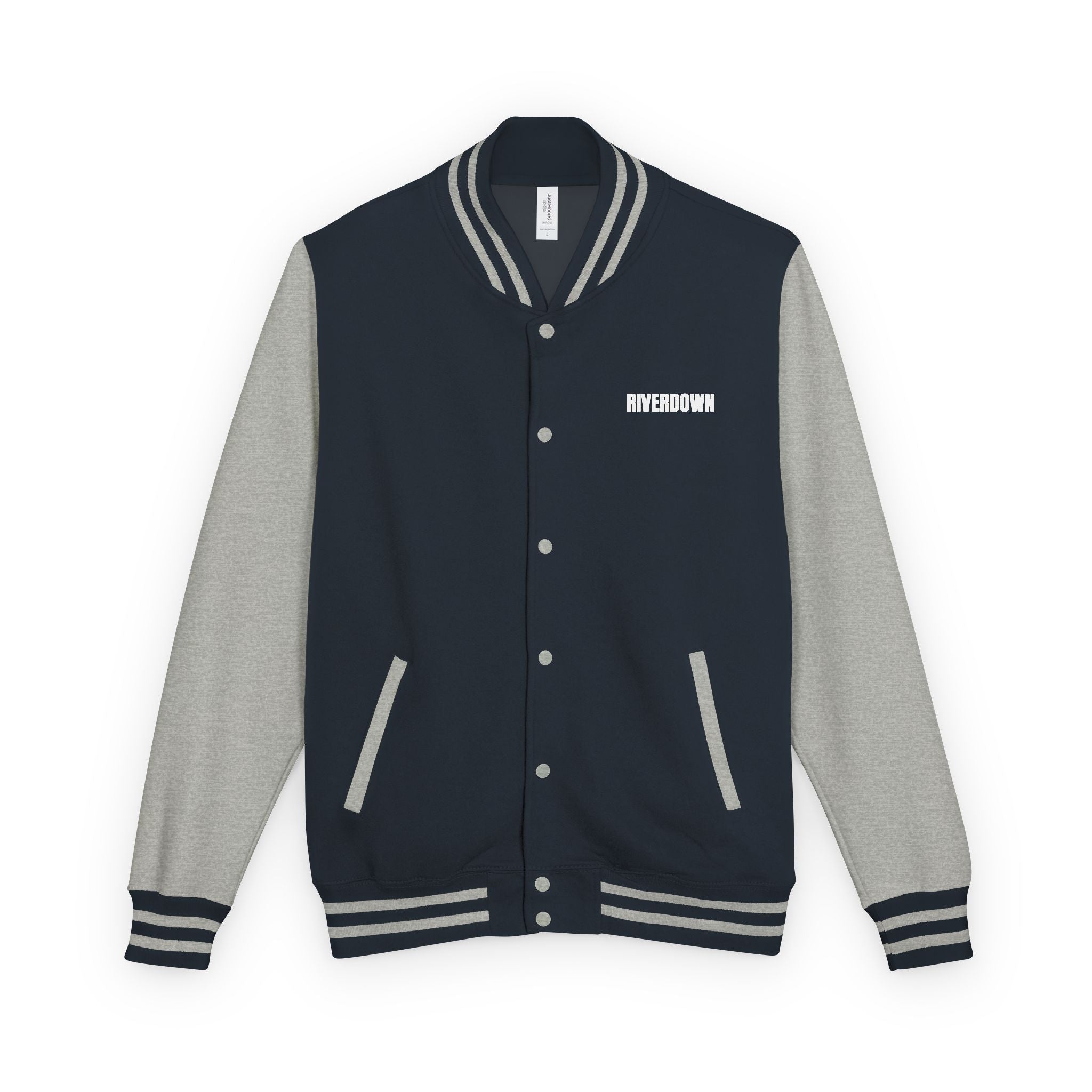 52 - Jacket Letterman - Classic Black & White Varsity Style with 'R|D' Chest Logo