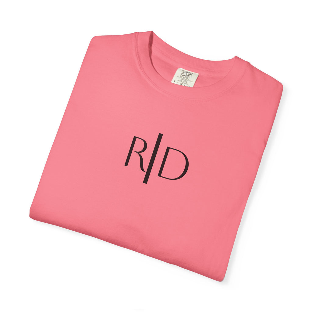 101 - Tee Multi Colors Monogram R|D River Down Shop Classic Tee — Minimalist Initials T-Shirt