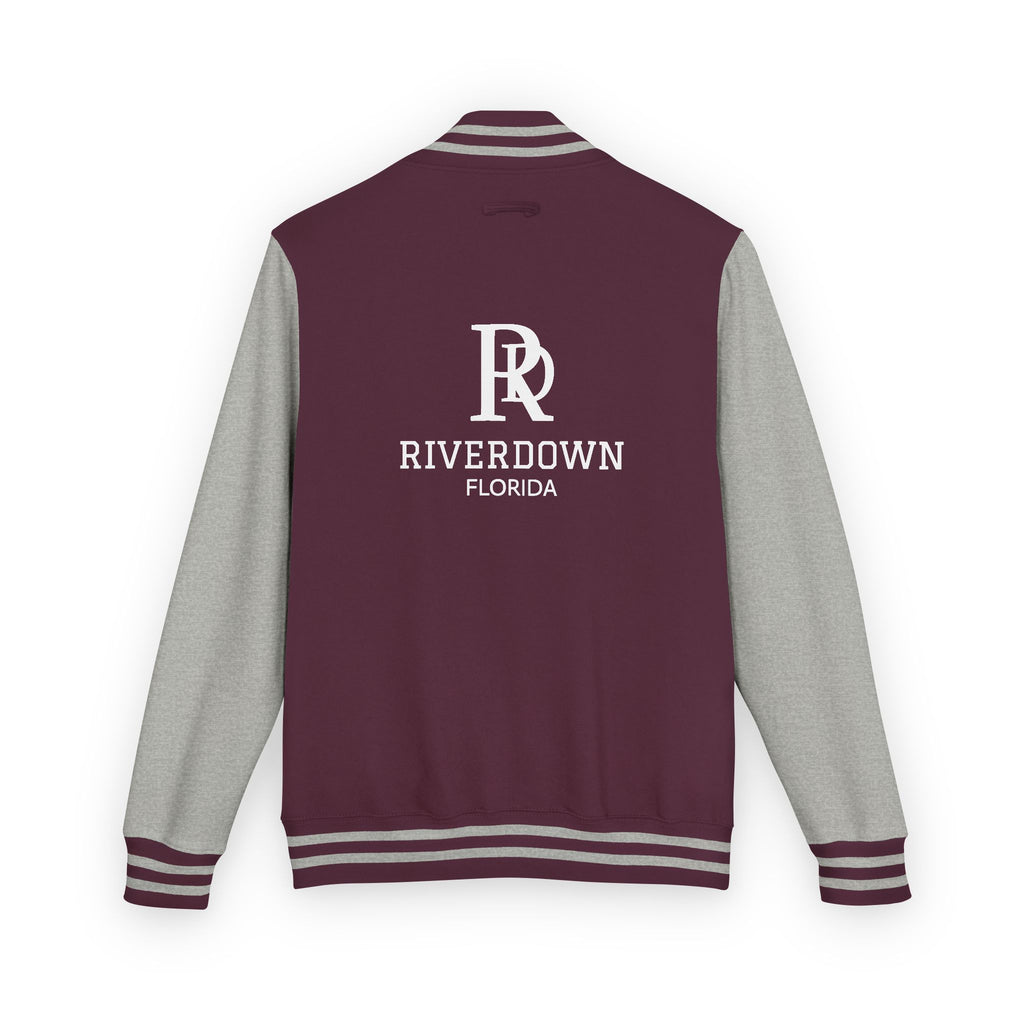 52 - Jacket Letterman - Classic Black & White Varsity Style with 'R|D' Chest Logo