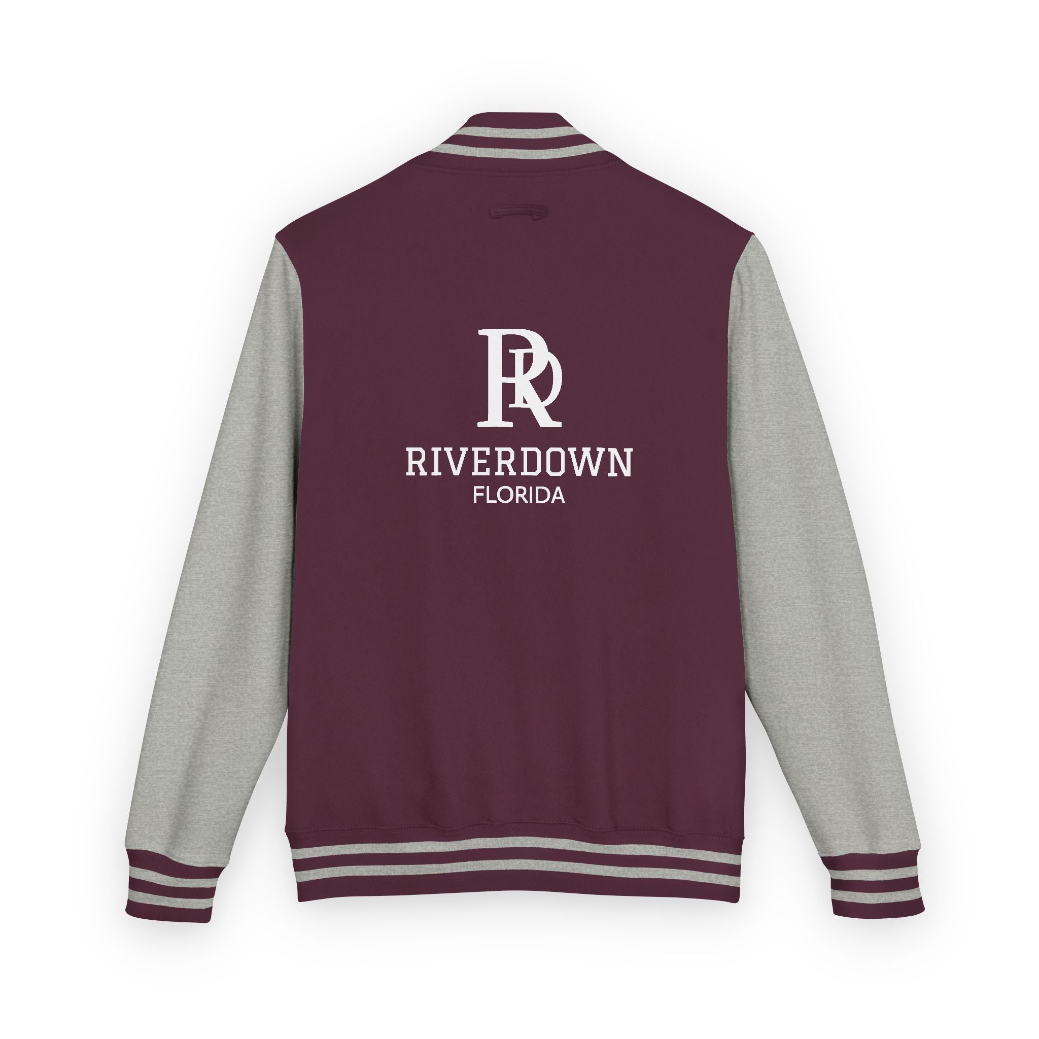 52 - Jacket Letterman - Classic Black & White Varsity Style with 'R|D' Chest Logo