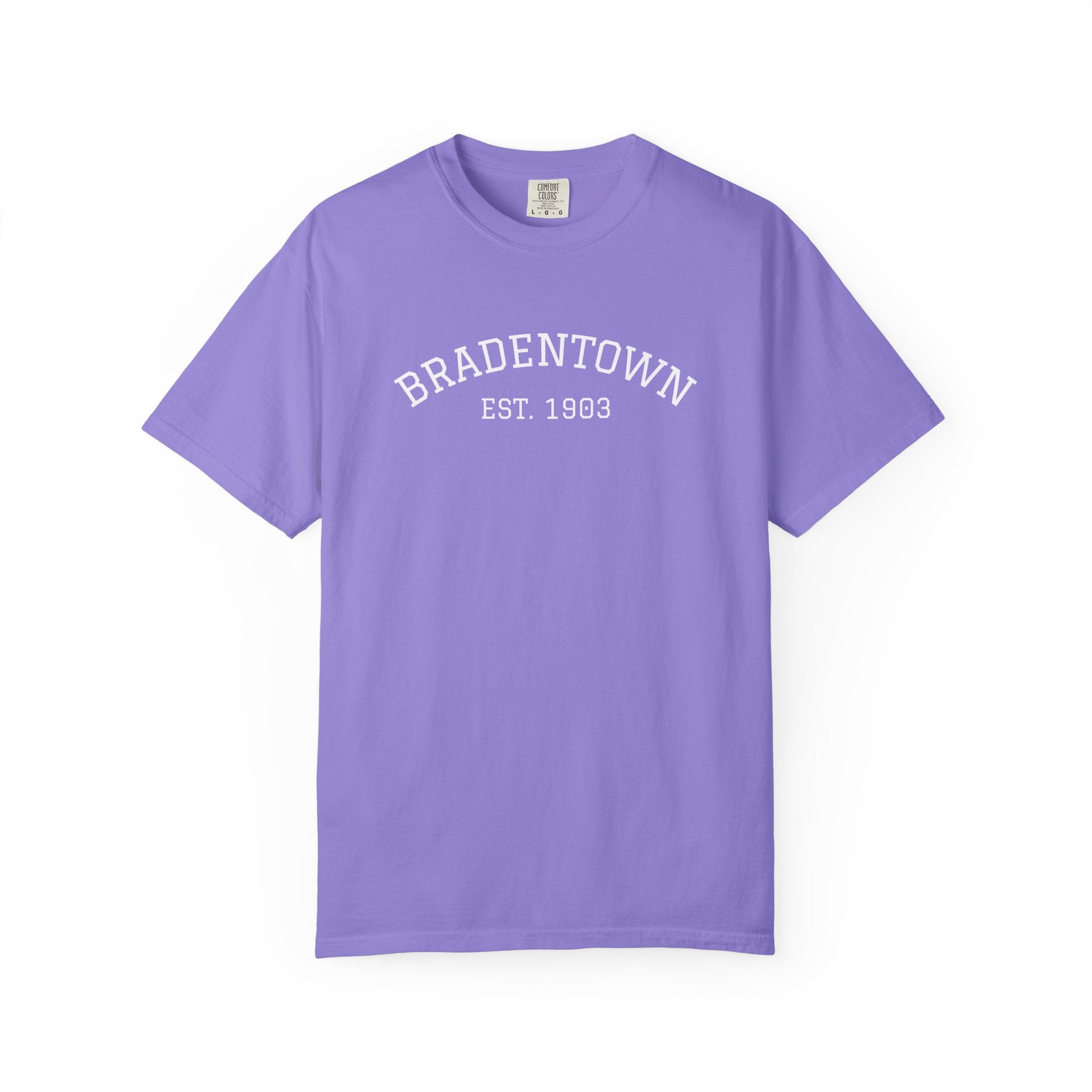 101 -  Tee Multi Colors Bradentown Classic Tee — Minimalist Initials T-Shirt