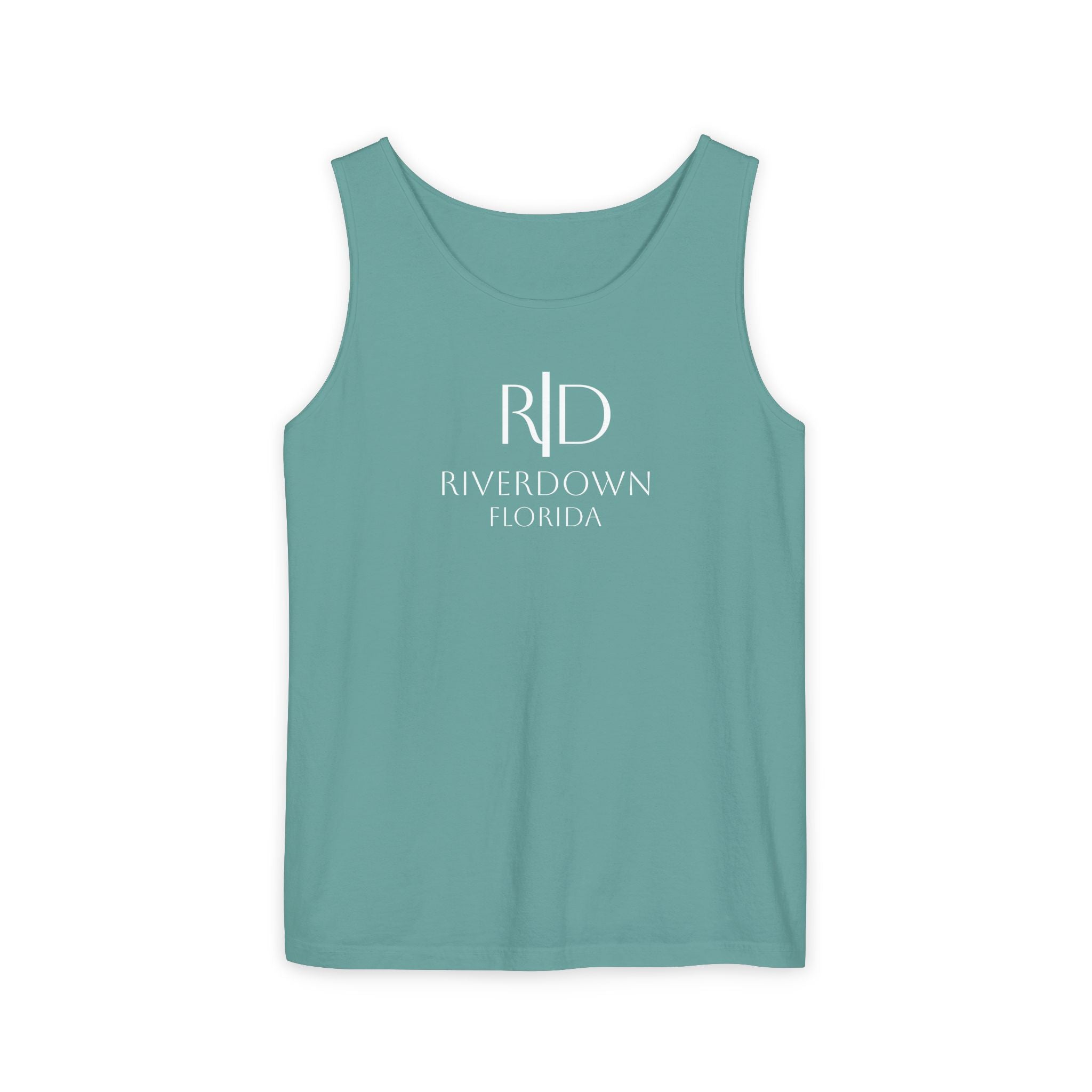14 - Tank Top Multi Colors Coral Minimalist 'R|D' Monogram Tank Top — Lightweight Casual Summer Tee
