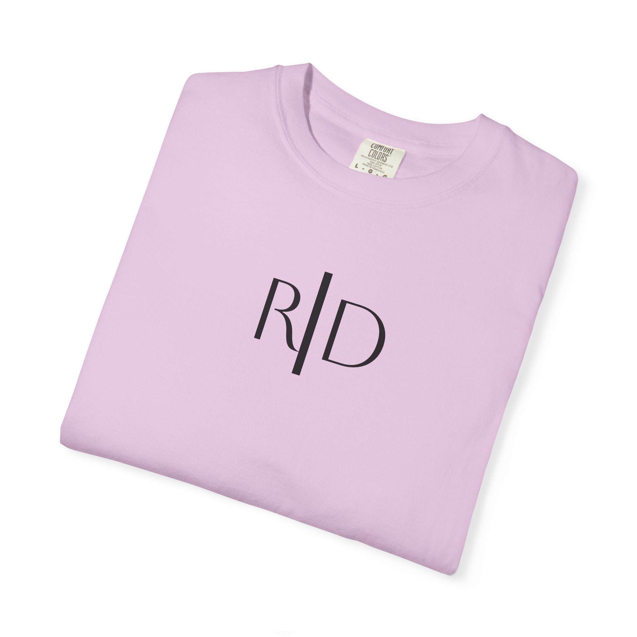 101 - Tee Multi Colors Monogram R|D River Down Shop Classic Tee — Minimalist Initials T-Shirt