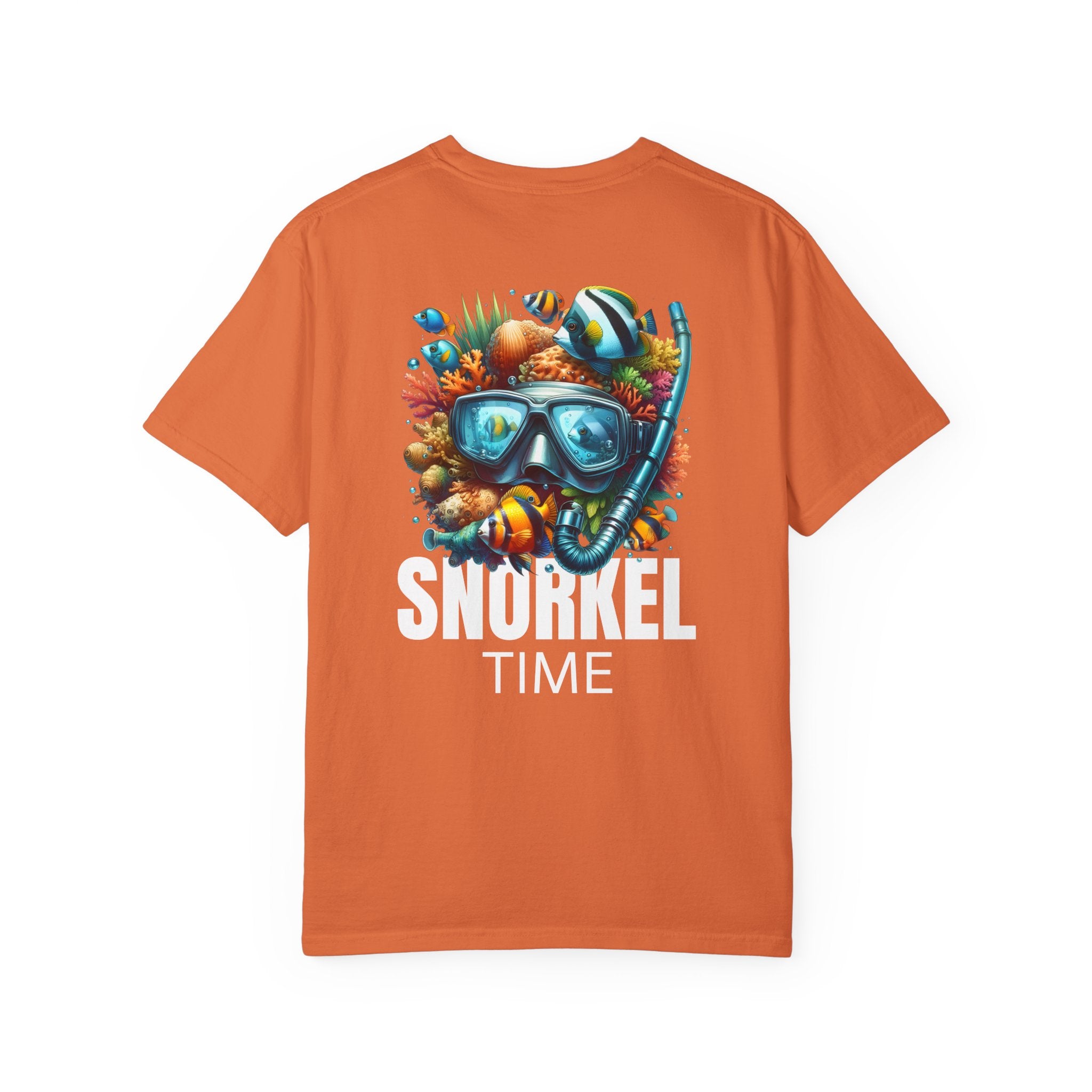 10 - Tee Multi Colors Snorkel Time - Minimalist Initials T-Shirt