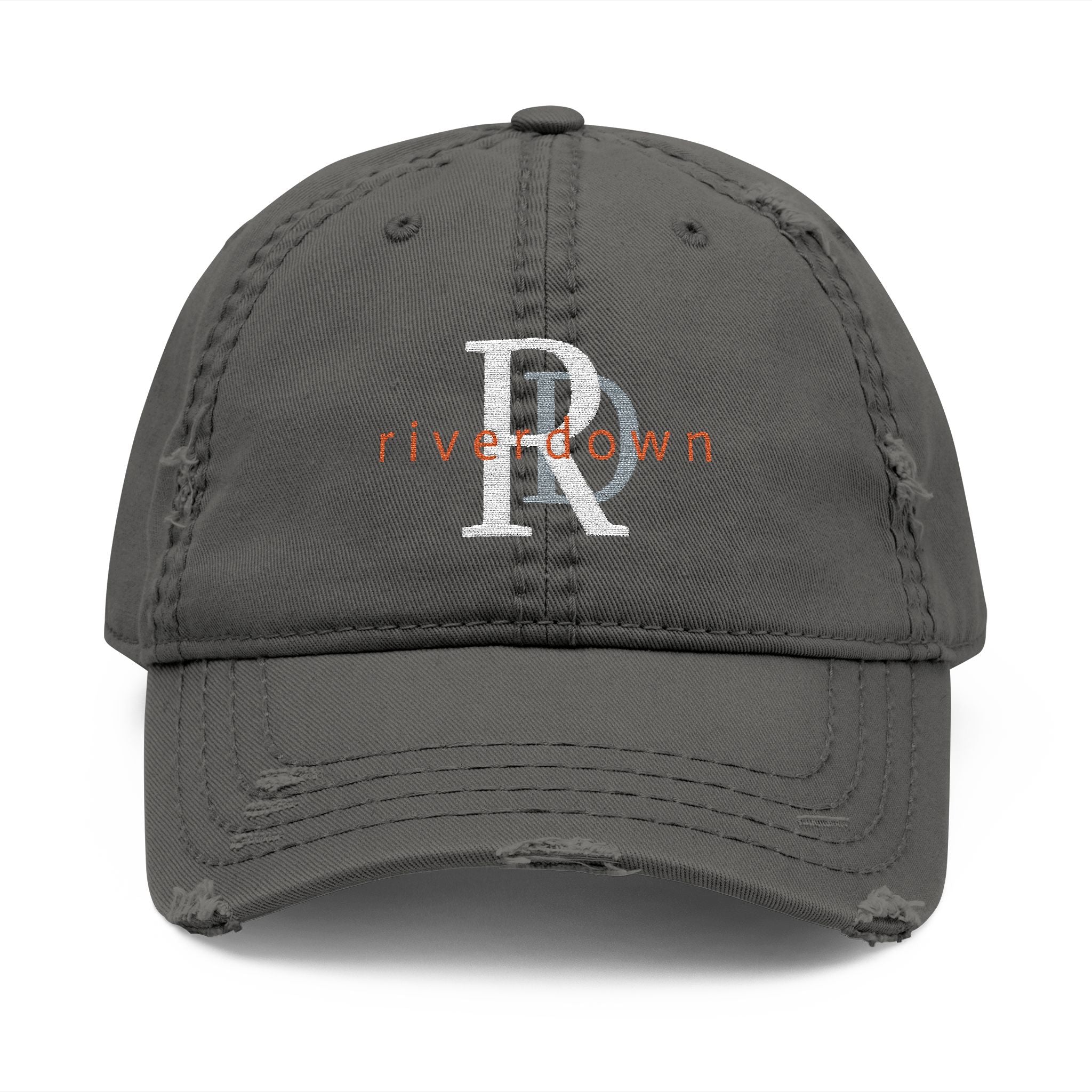920 - Hat Multi Colors RD Distressed Embroidered 'Riverdown' Dad Hat – Vintage Washed Baseball Cap